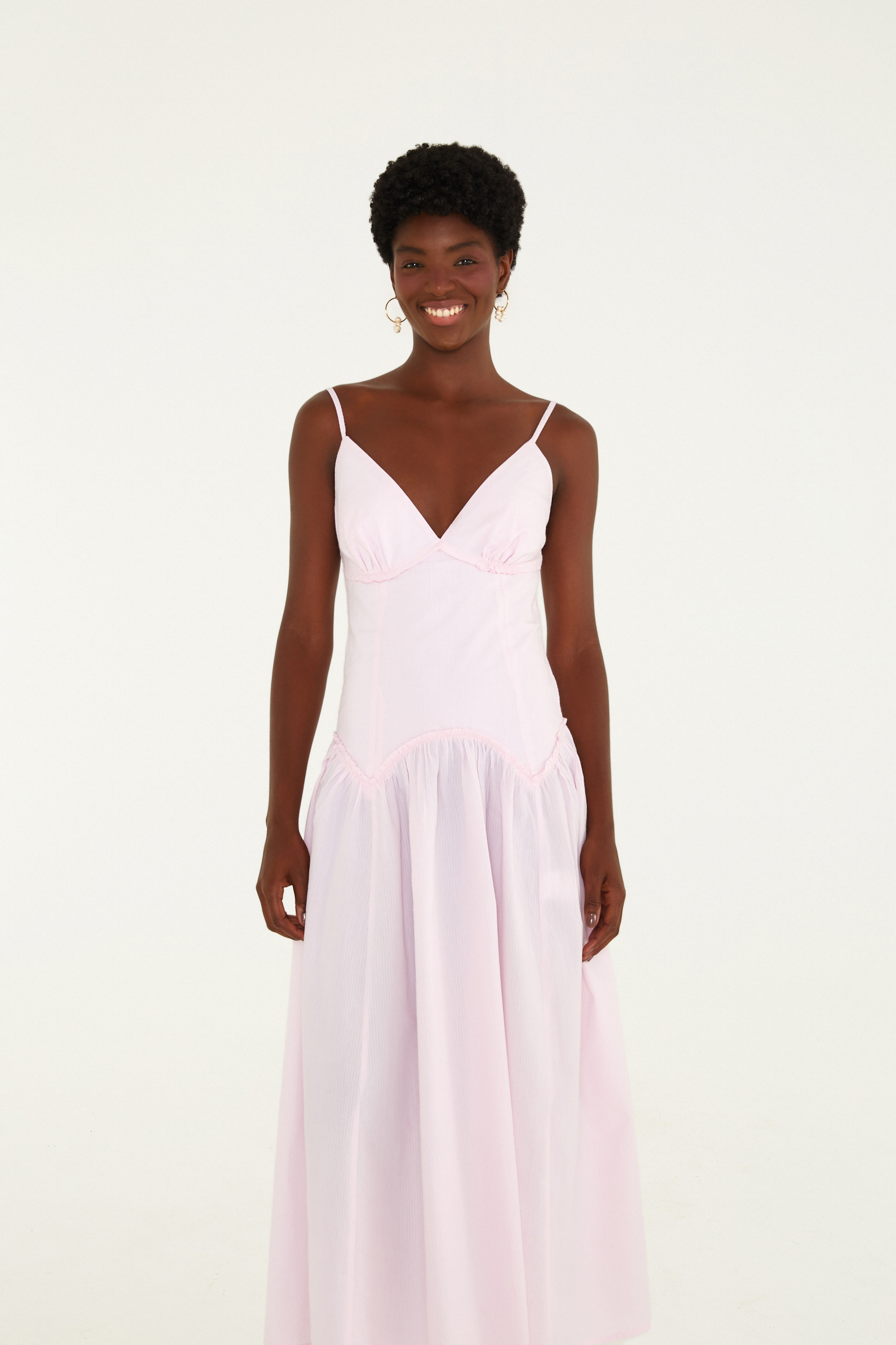 Vestido Longo Decote