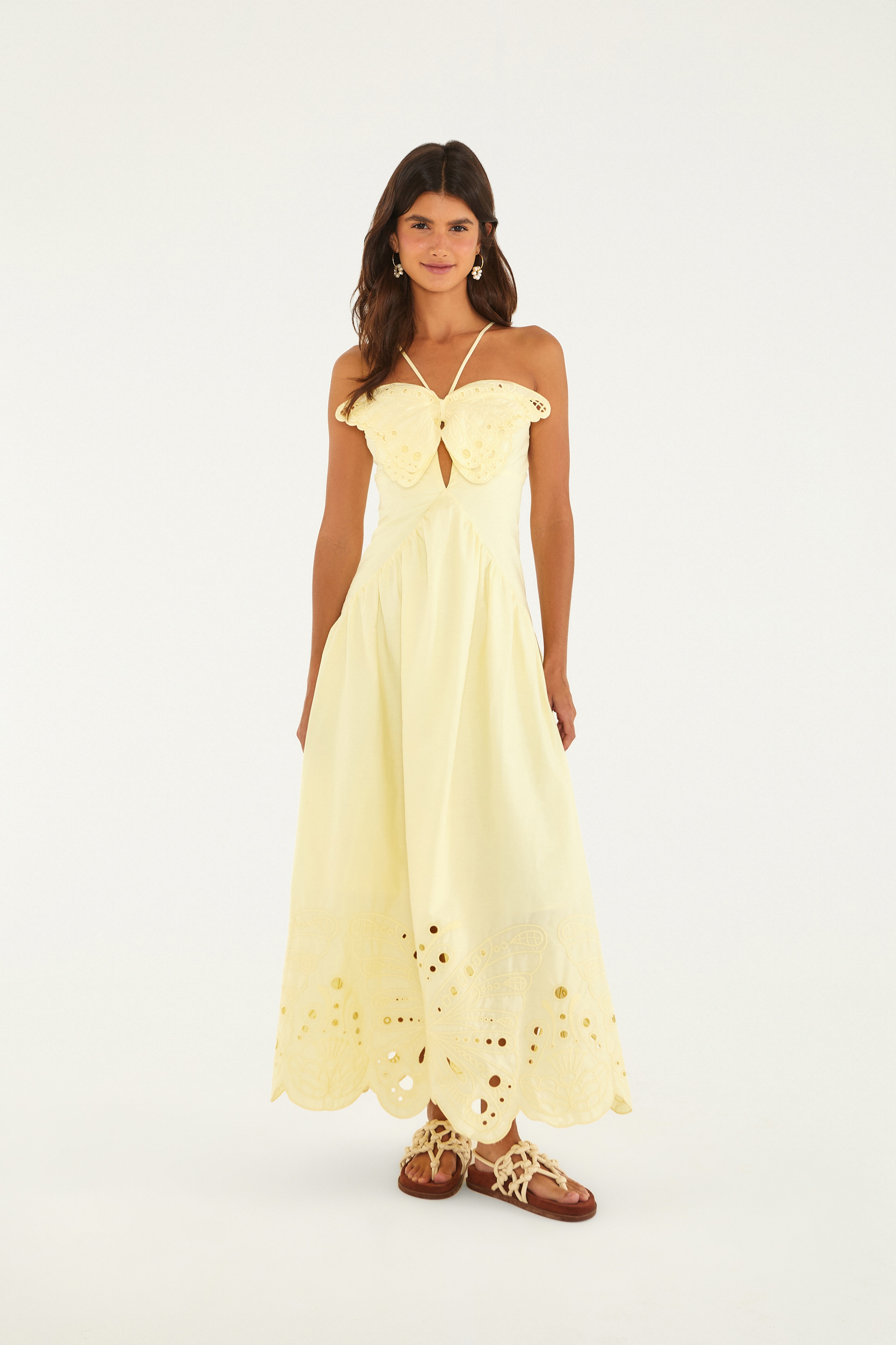 Vestido Richelieu Asa De Borboleta
