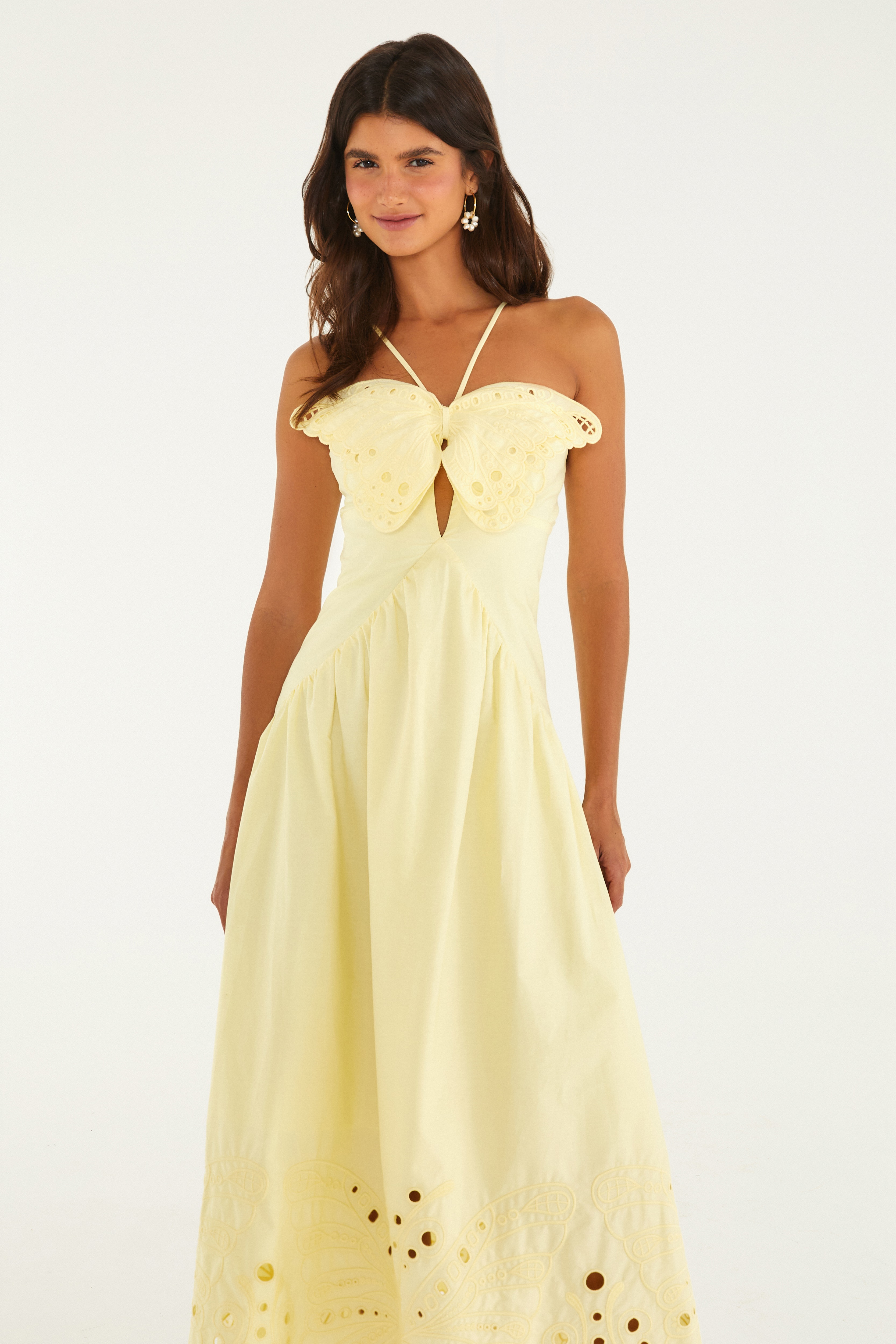 Vestido Richelieu Asa De Borboleta