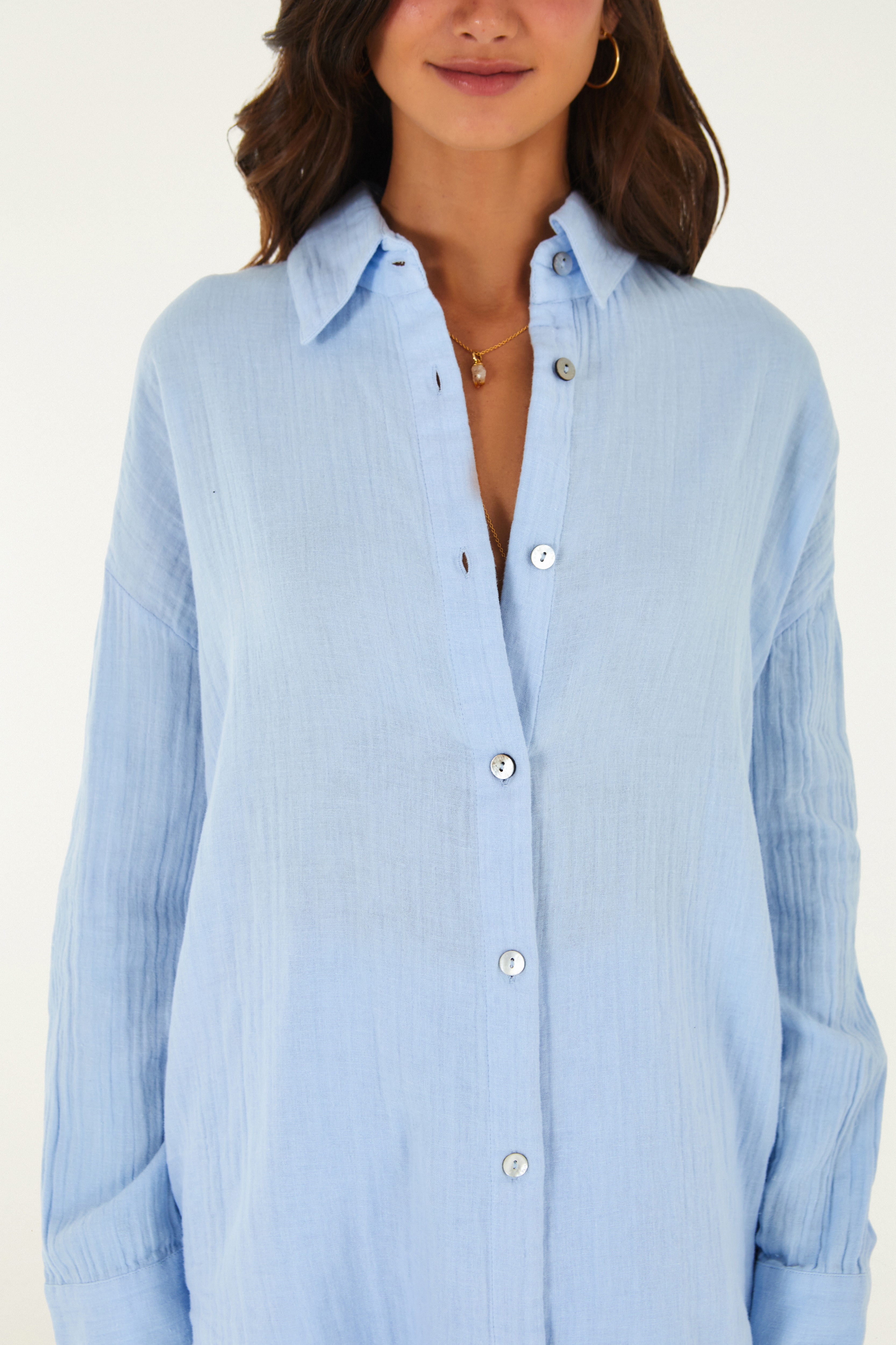 Camisa Crinkle