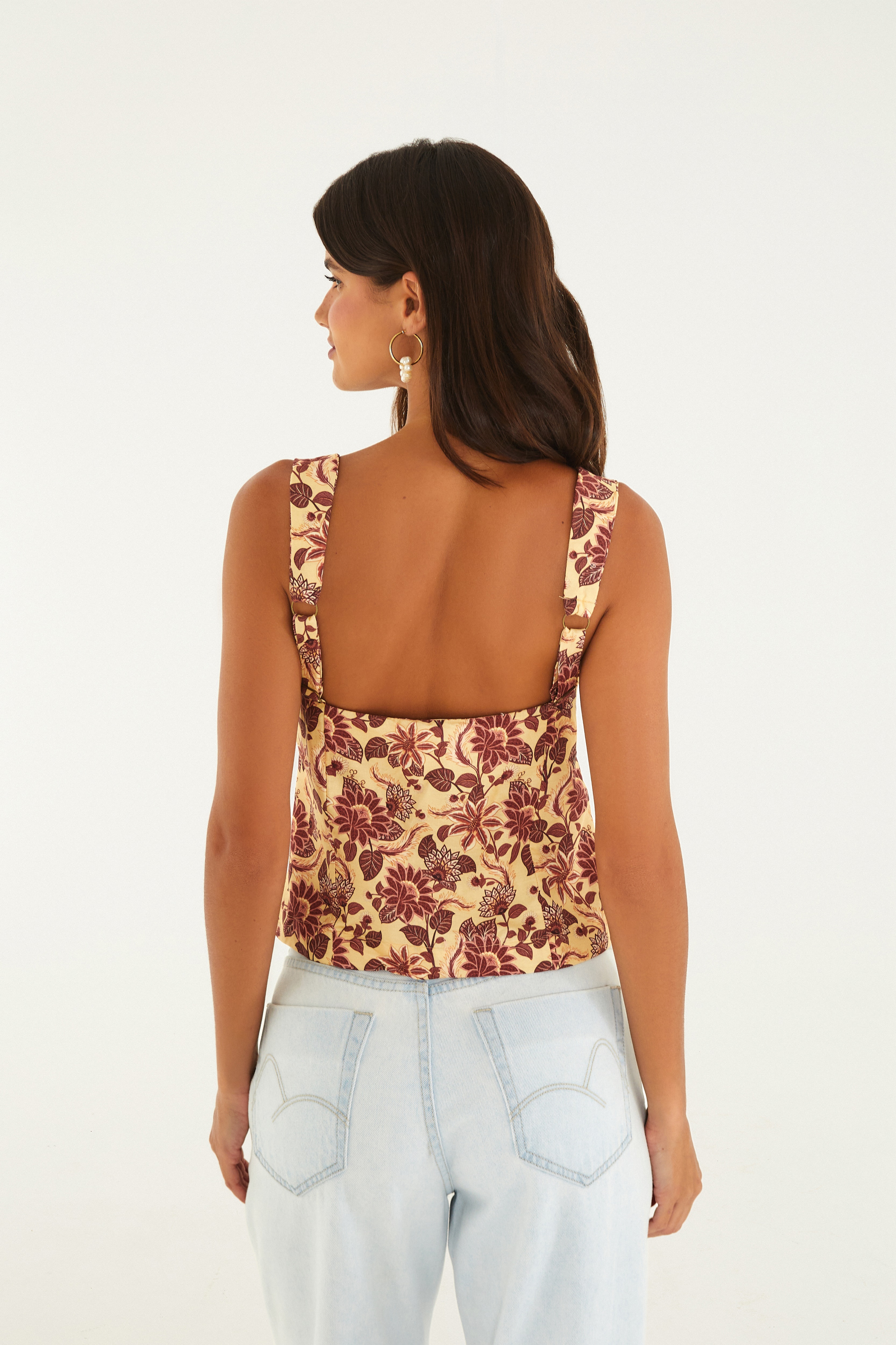 Blusa Estampada Floral Vitoria