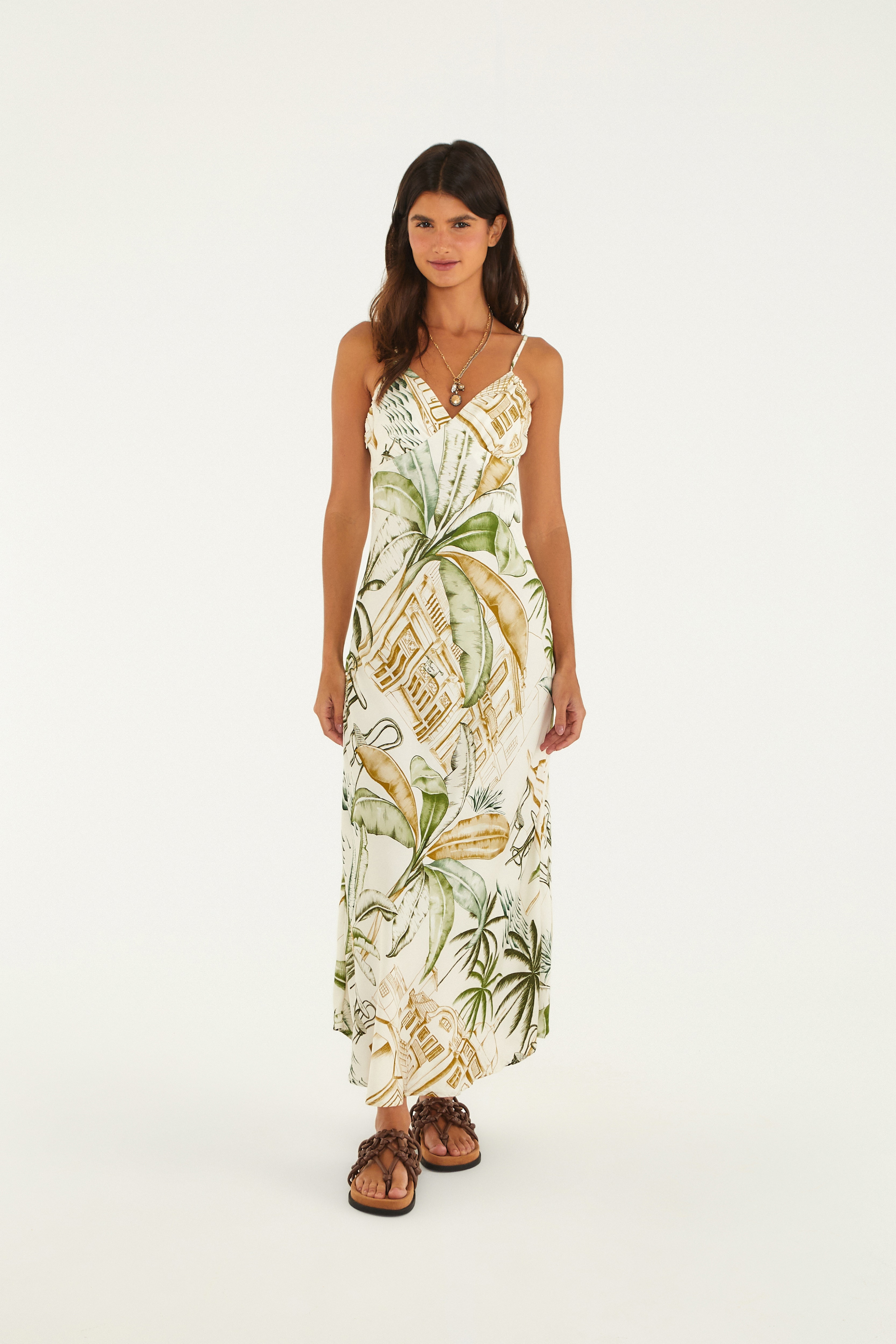 Vestido Midi Estampado Teresa