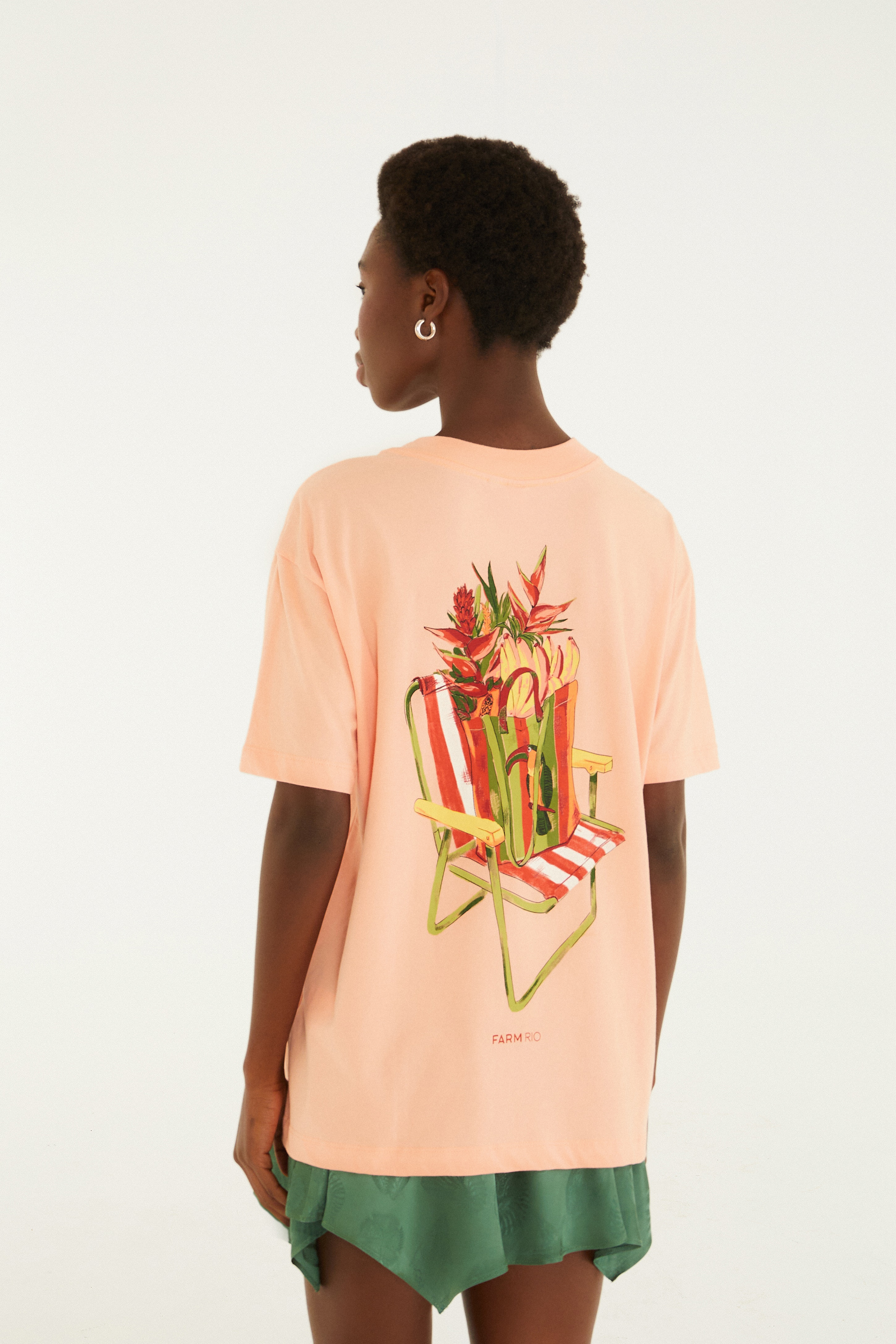 T-Shirt Media Cadeira De Praia