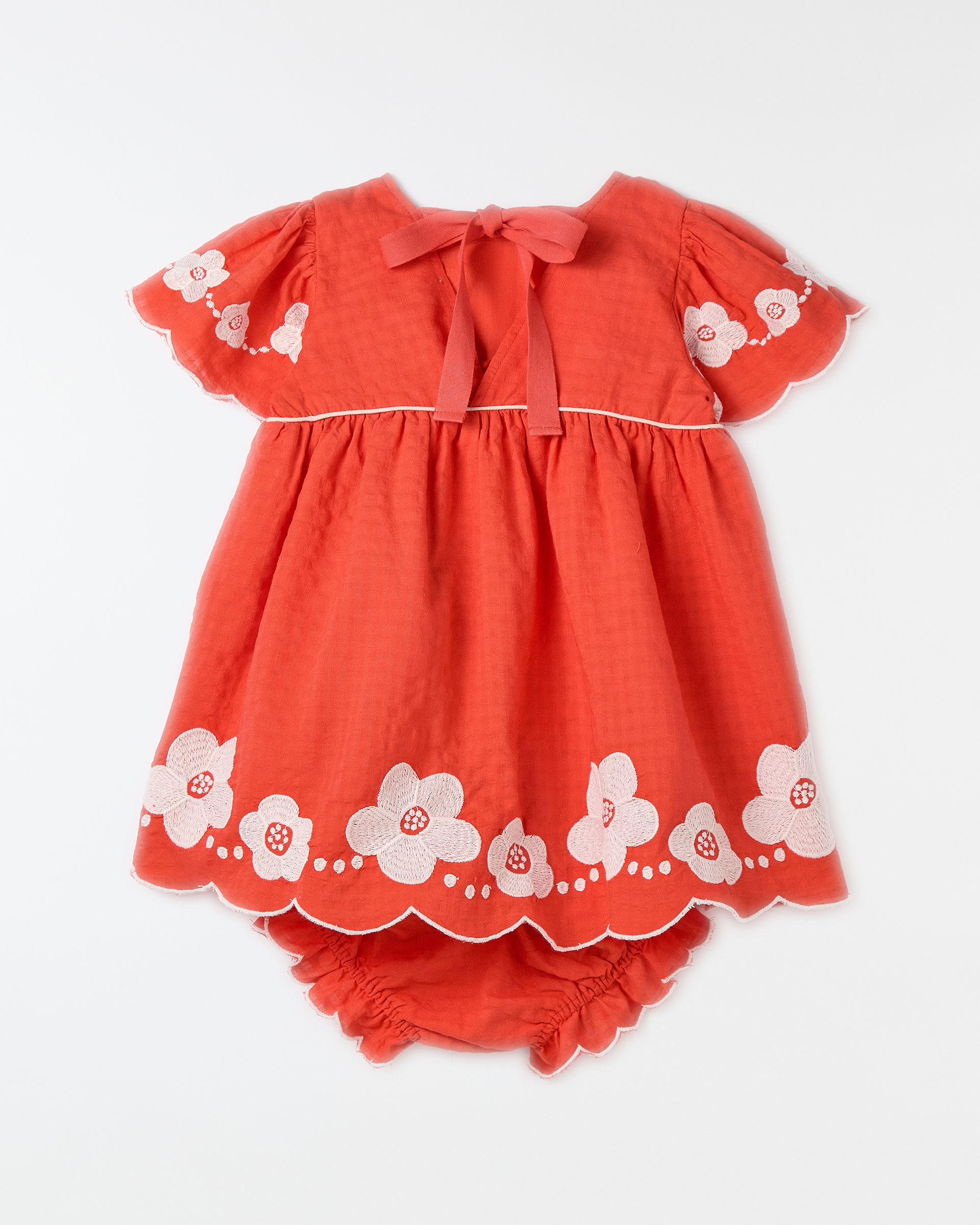 Vestido Bebe Bordado Floremar