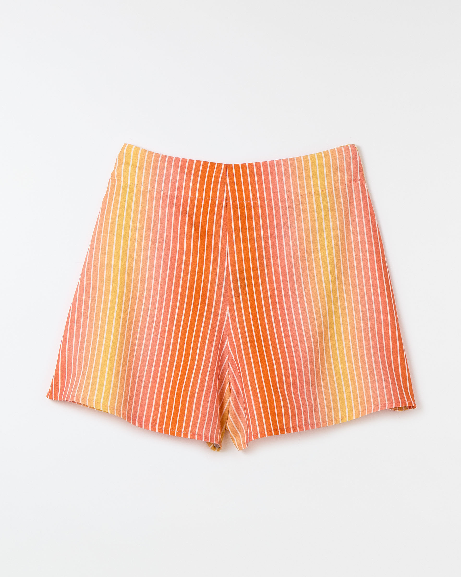 Short Saia Listra Por Do Sol