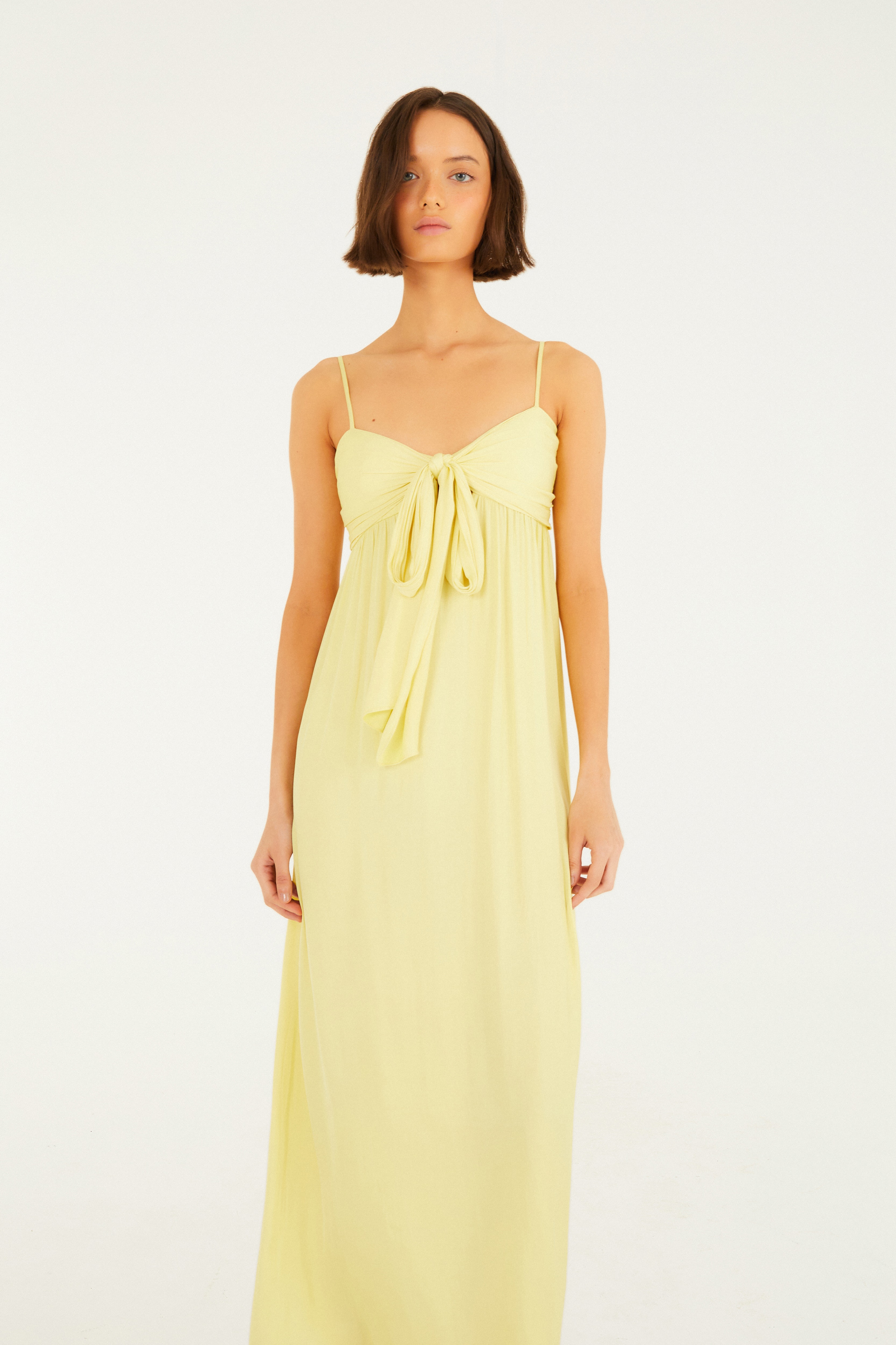 Vestido Cetim Amarração