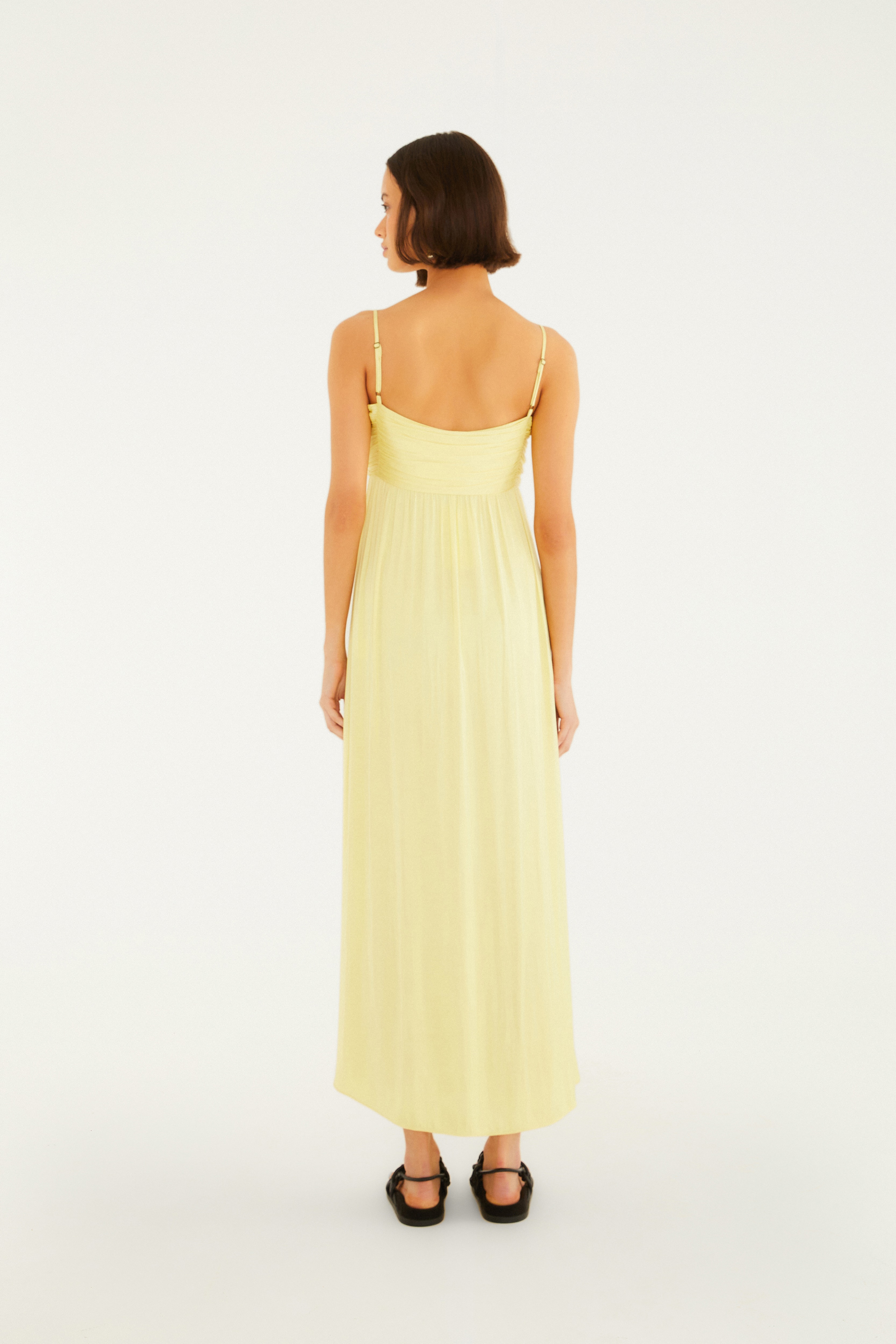 Vestido Cetim Amarração