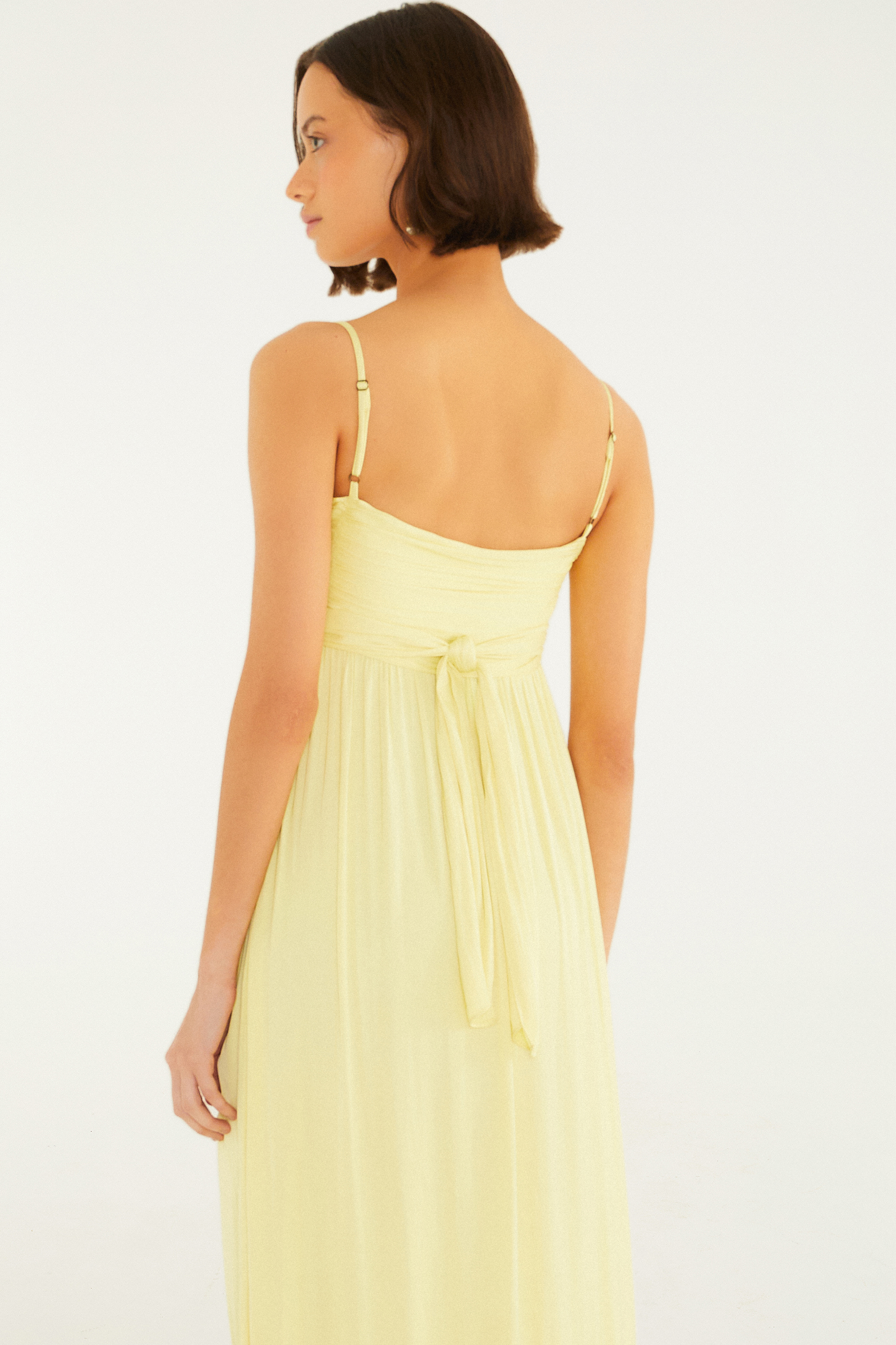 Vestido Cetim Amarração