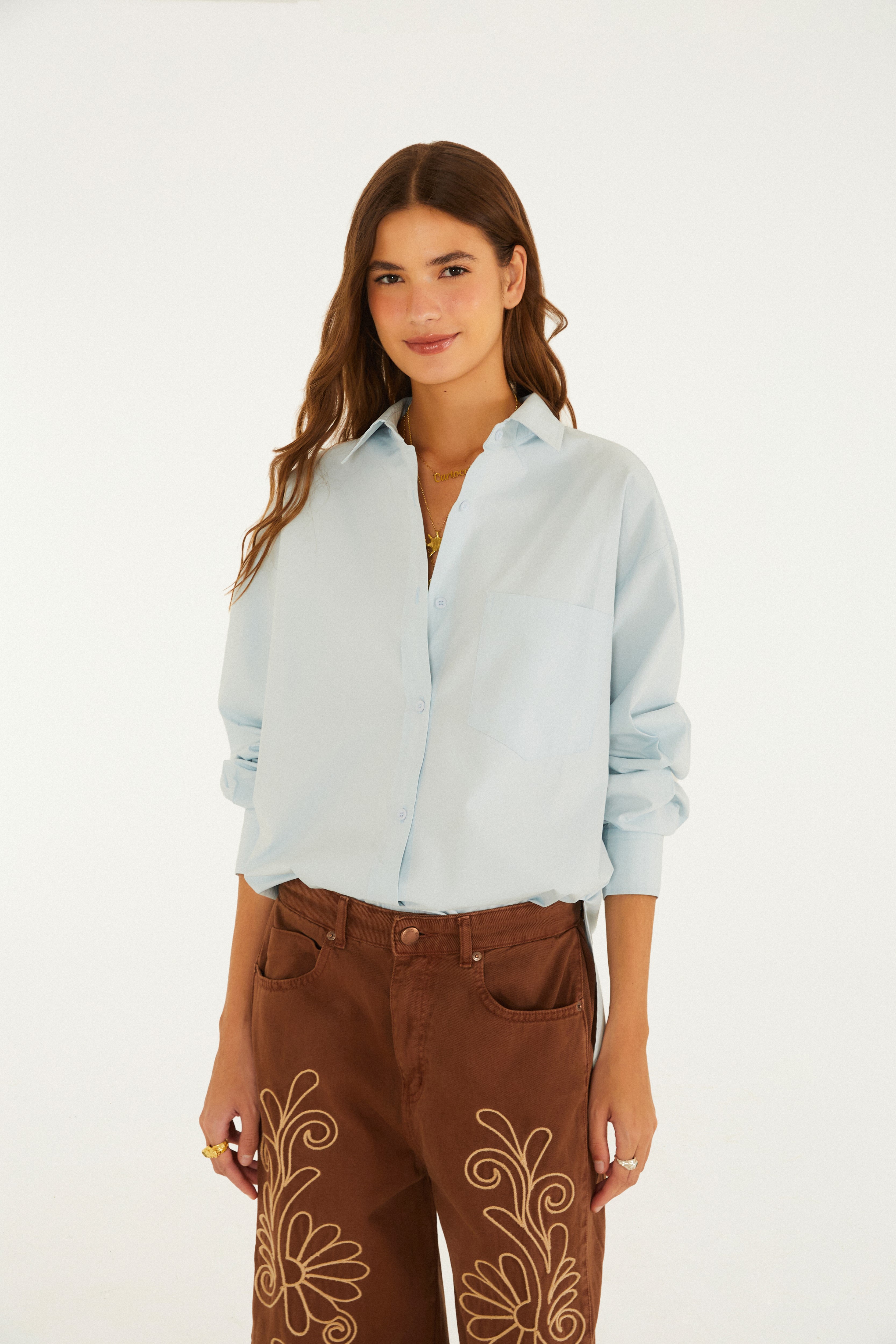 Camisa Over Bolso