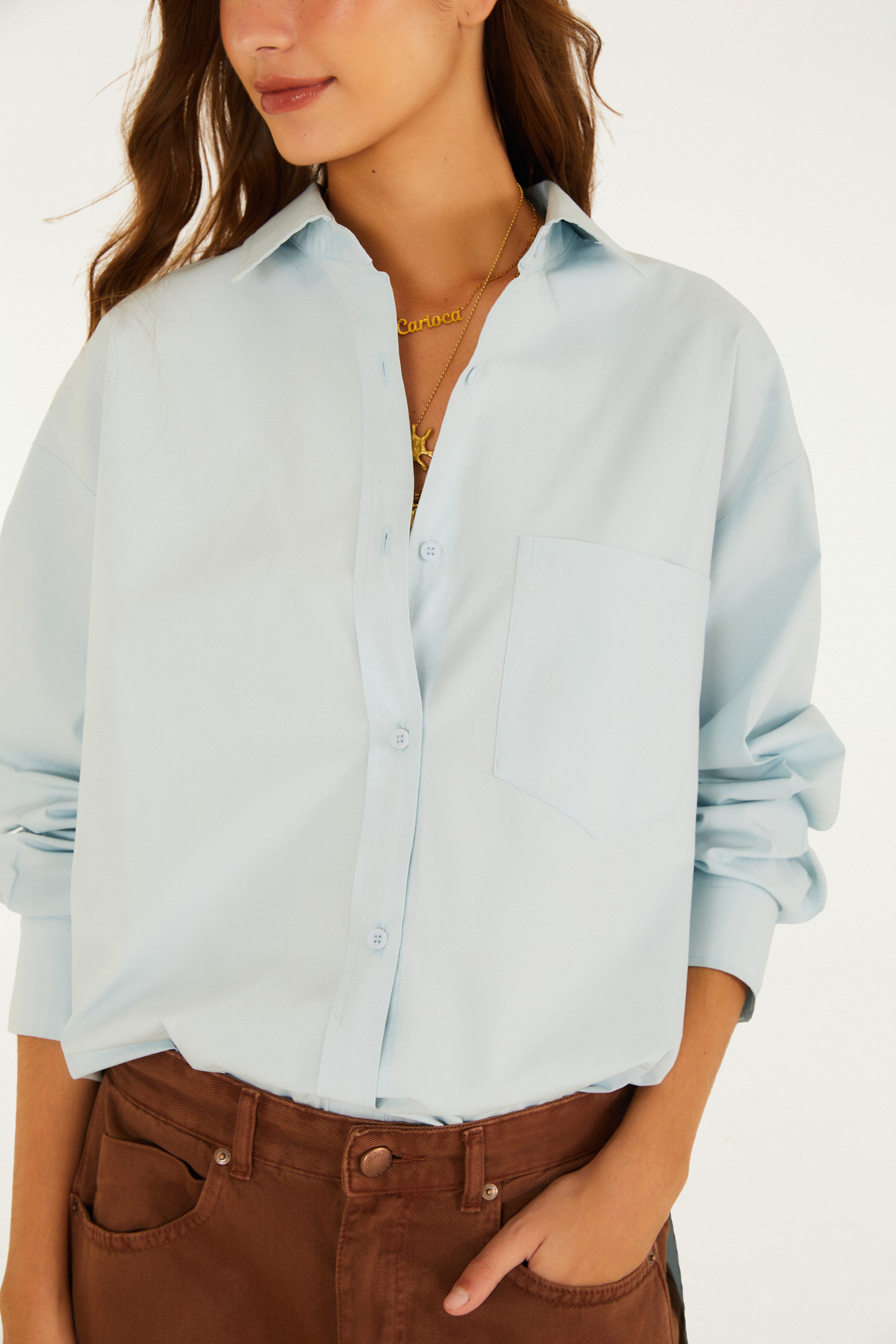 Camisa Over Bolso