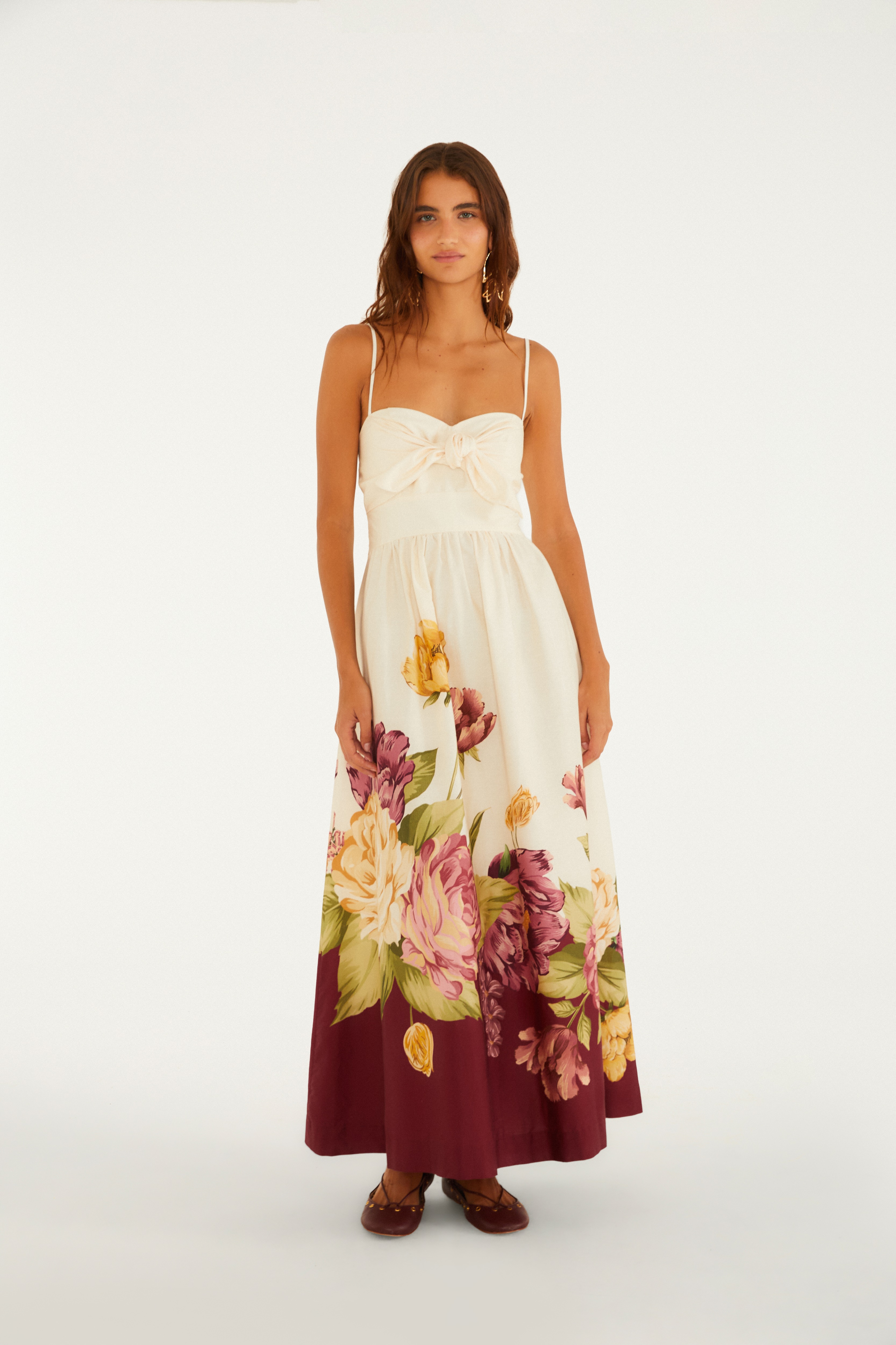 Vestido Longo Estampado Versalles