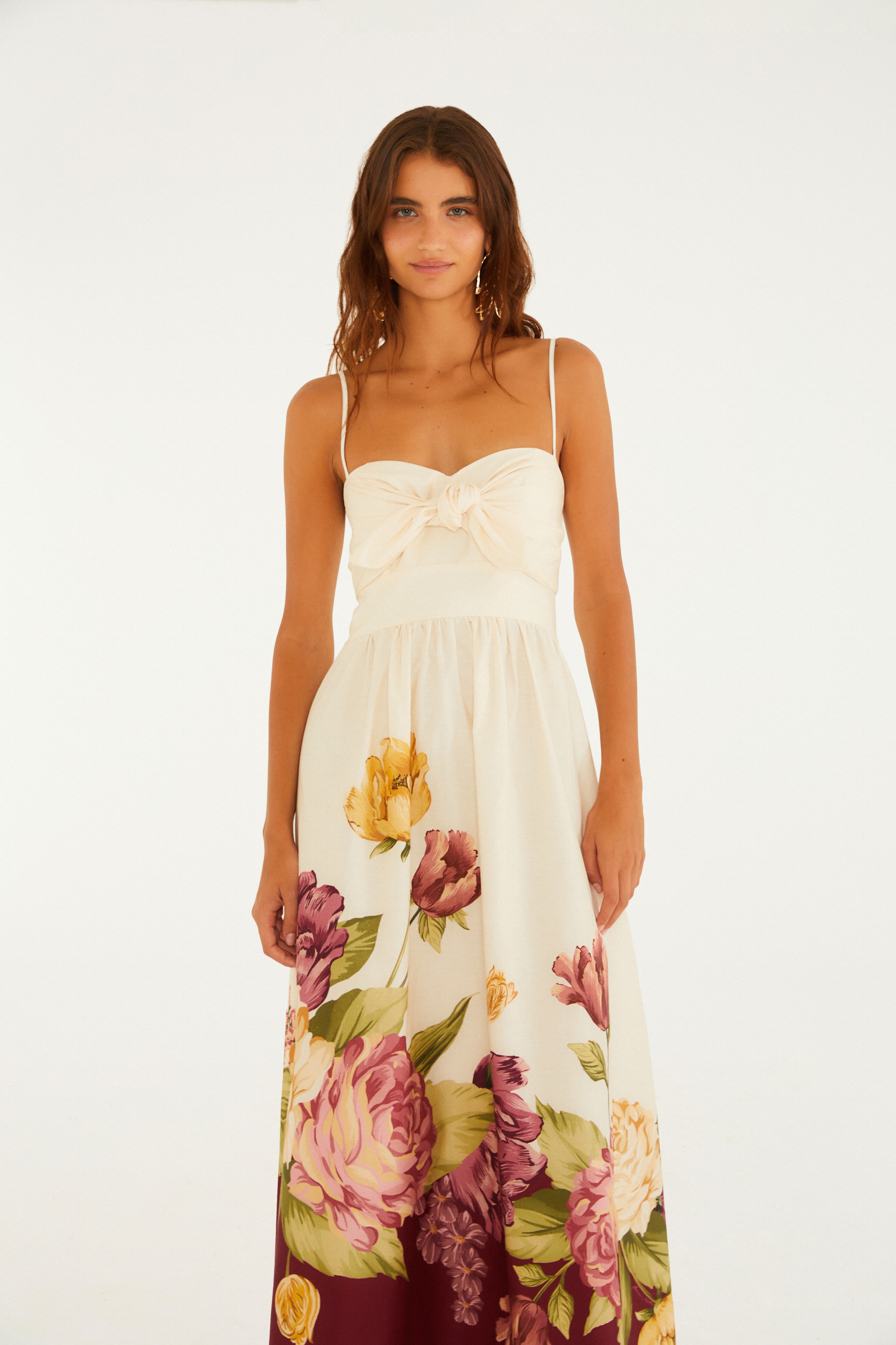 Vestido Longo Estampado Versalles