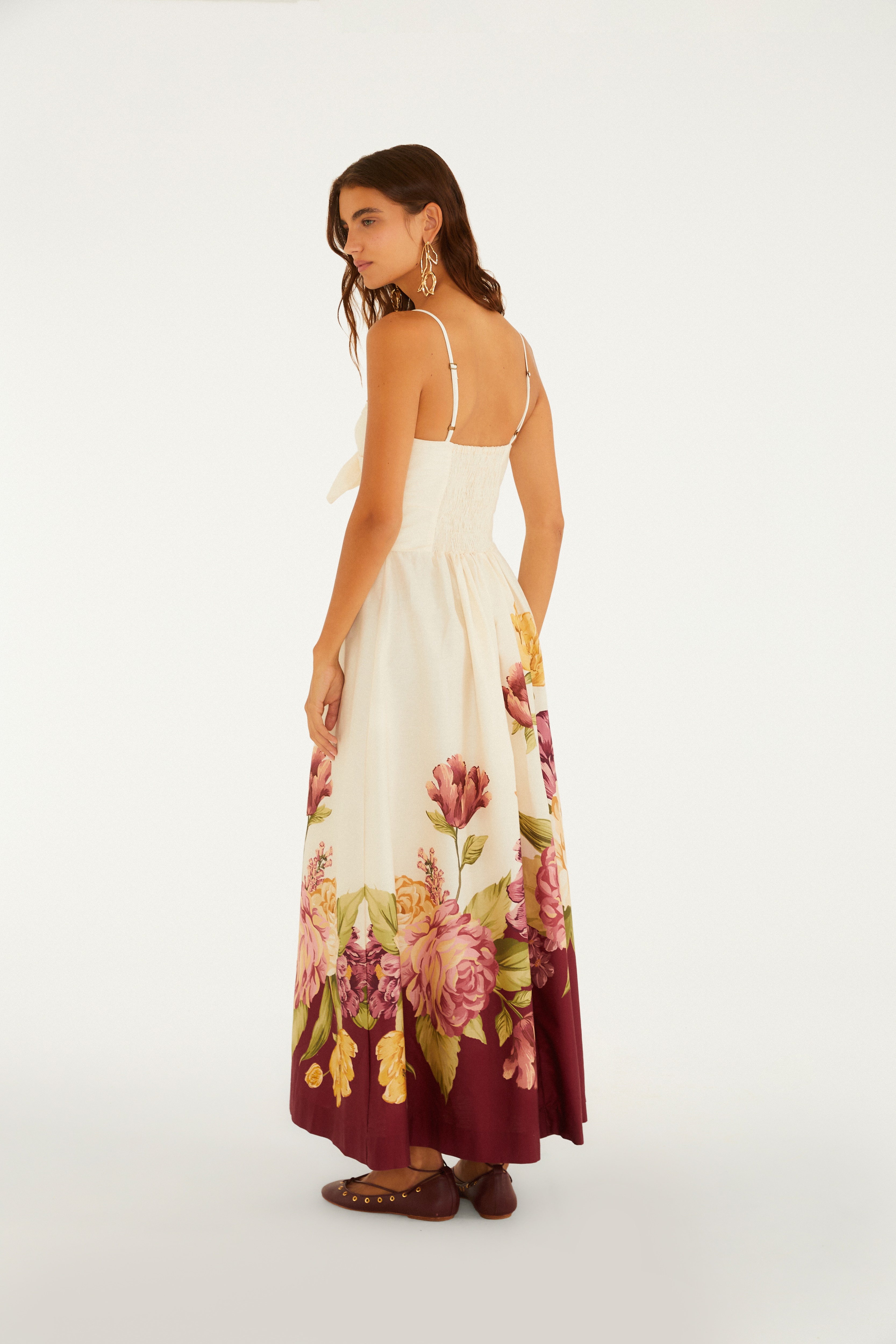Vestido Longo Estampado Versalles