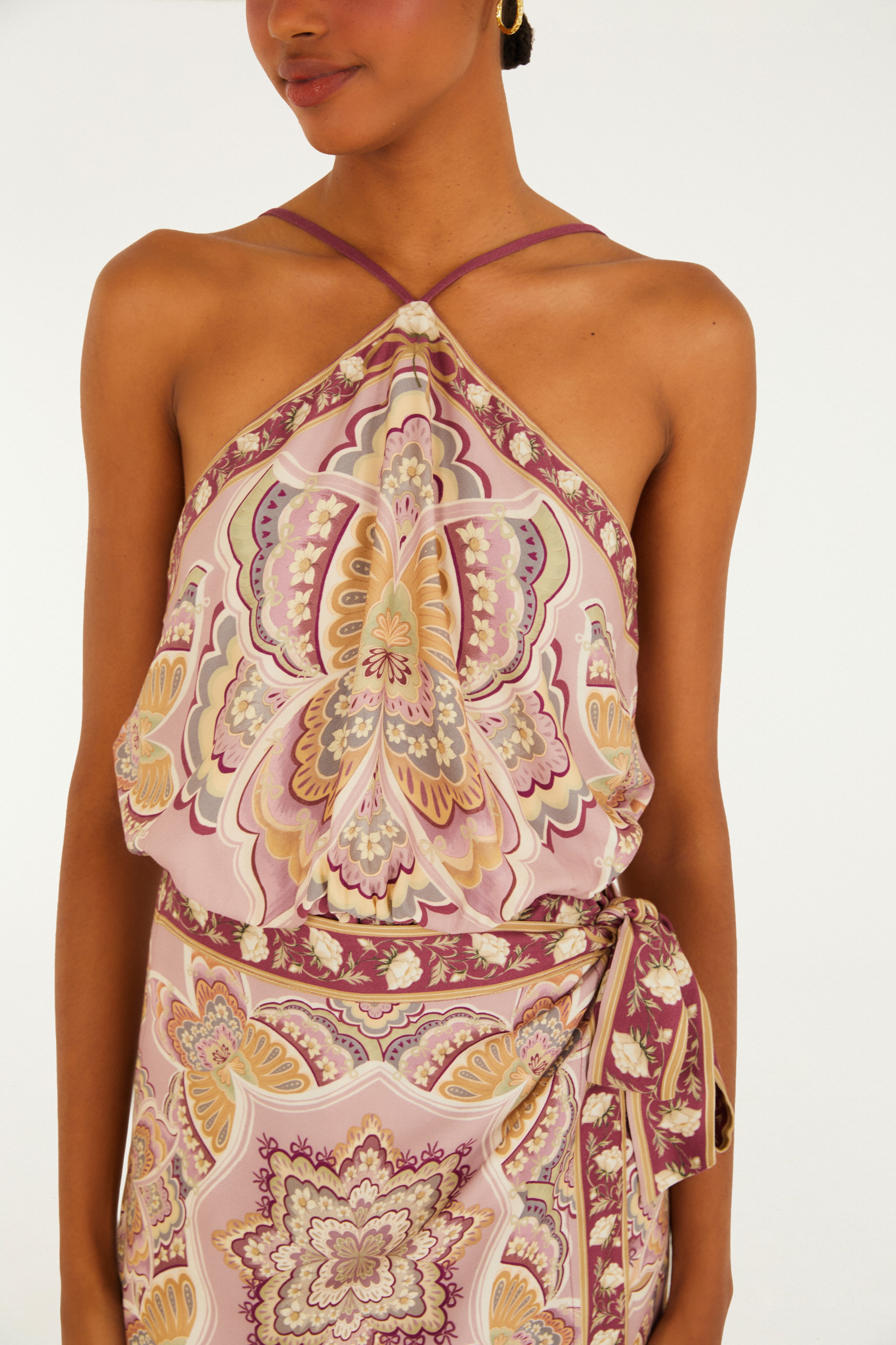 Vestido Curto Estampado Sophie