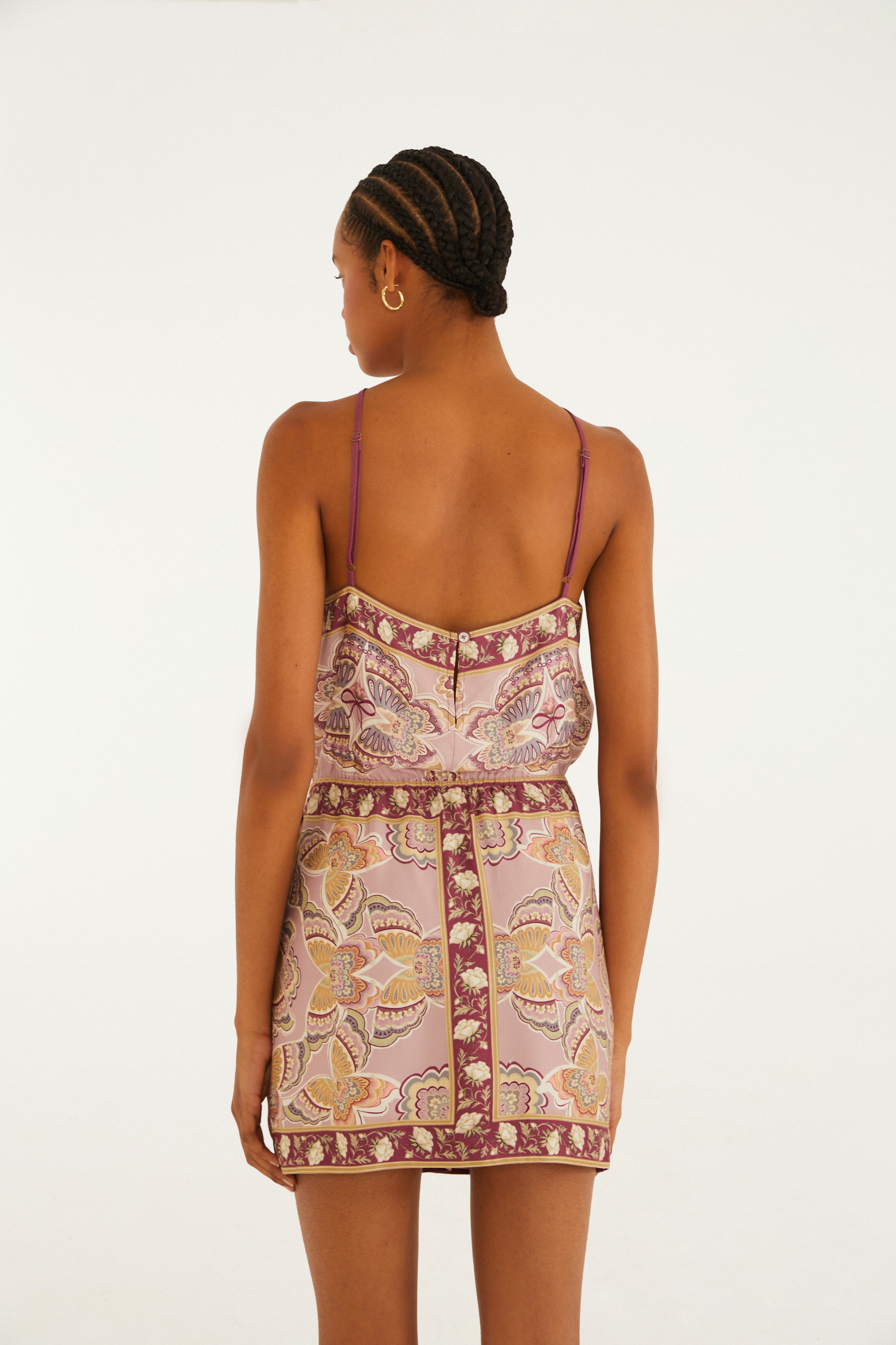Vestido Curto Estampado Sophie