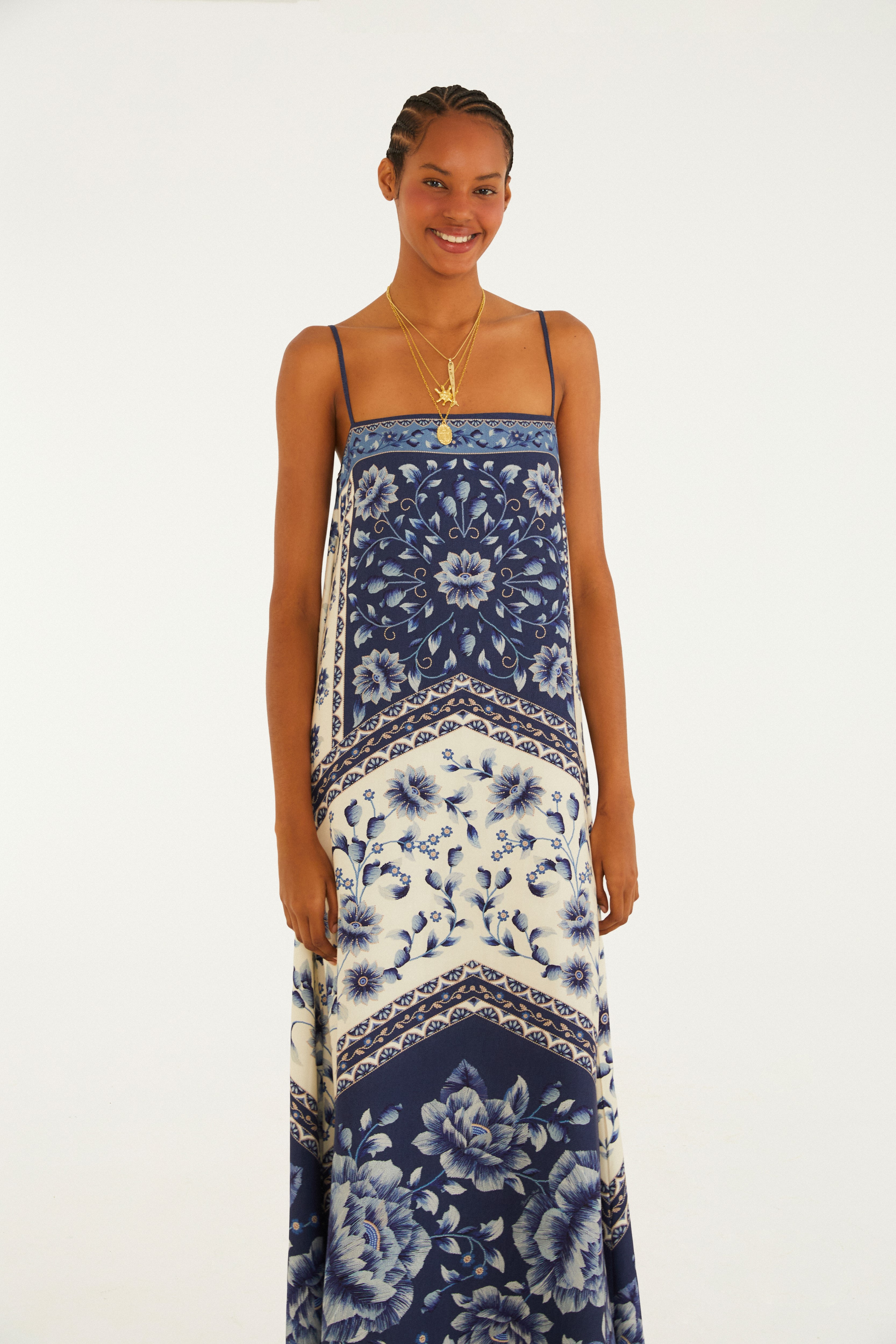 Vestido Cropped Estampado Nara