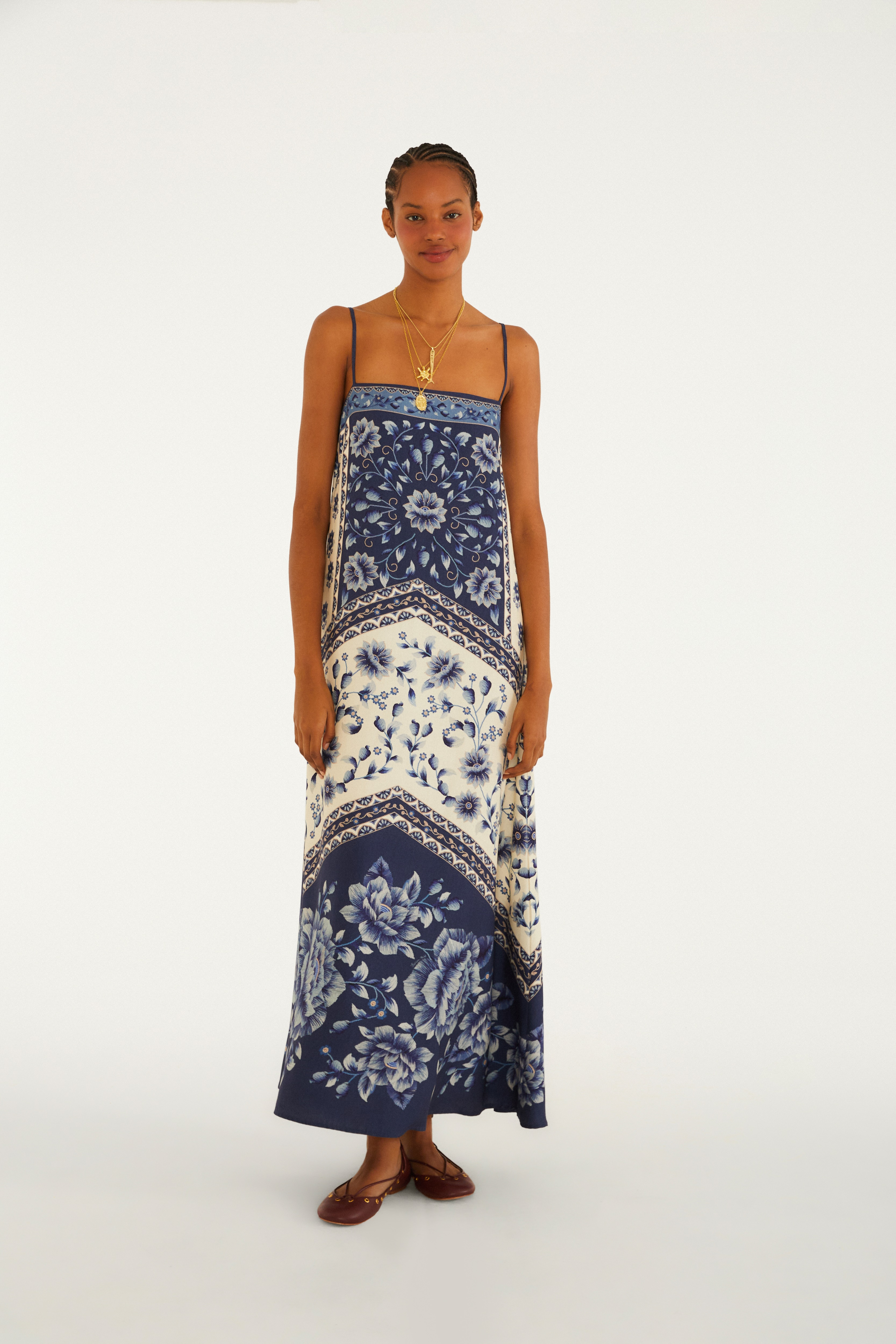 Vestido Cropped Estampado Nara