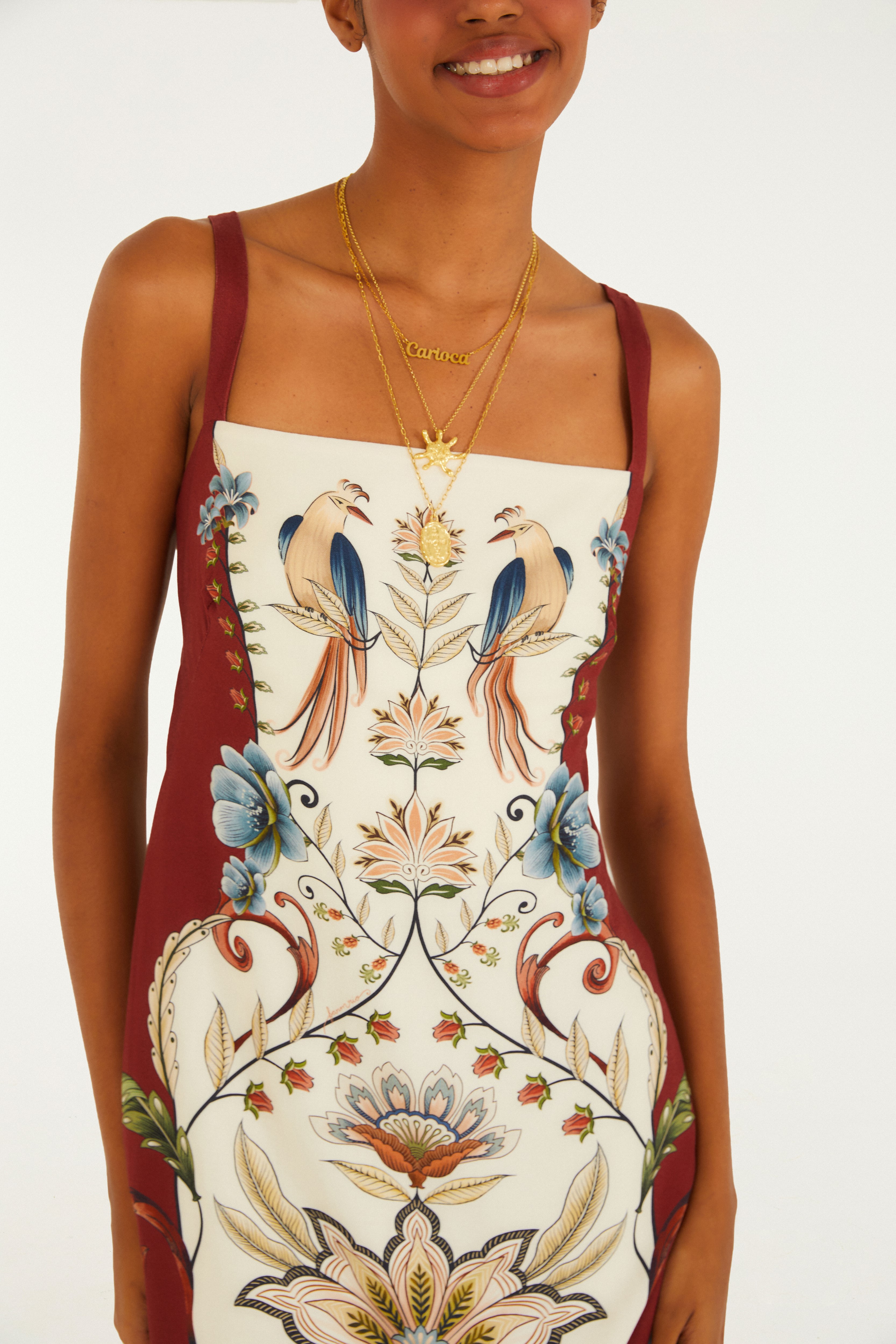Vestido Curto Estampado Milena