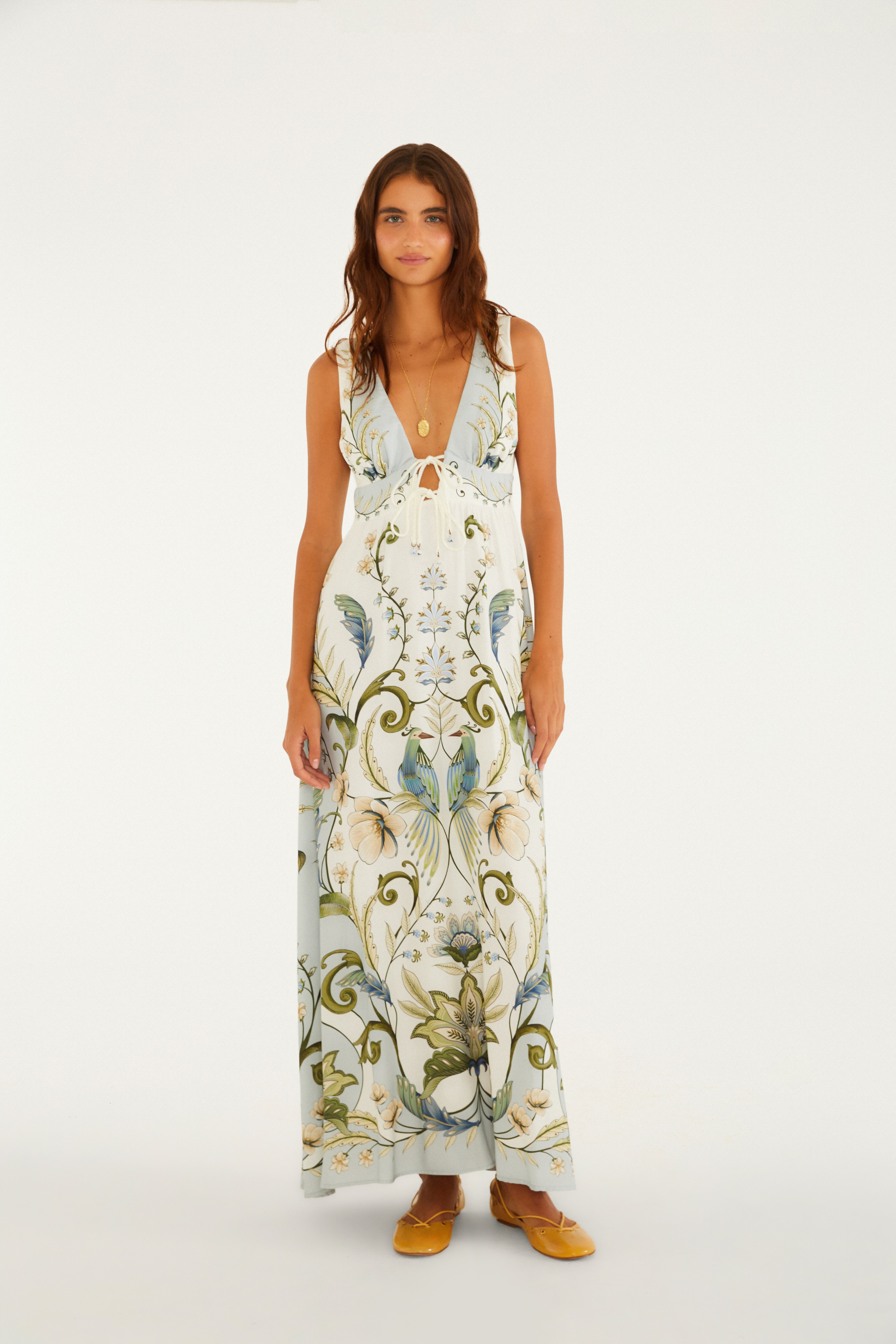 Vestido Longo Estampado Milena