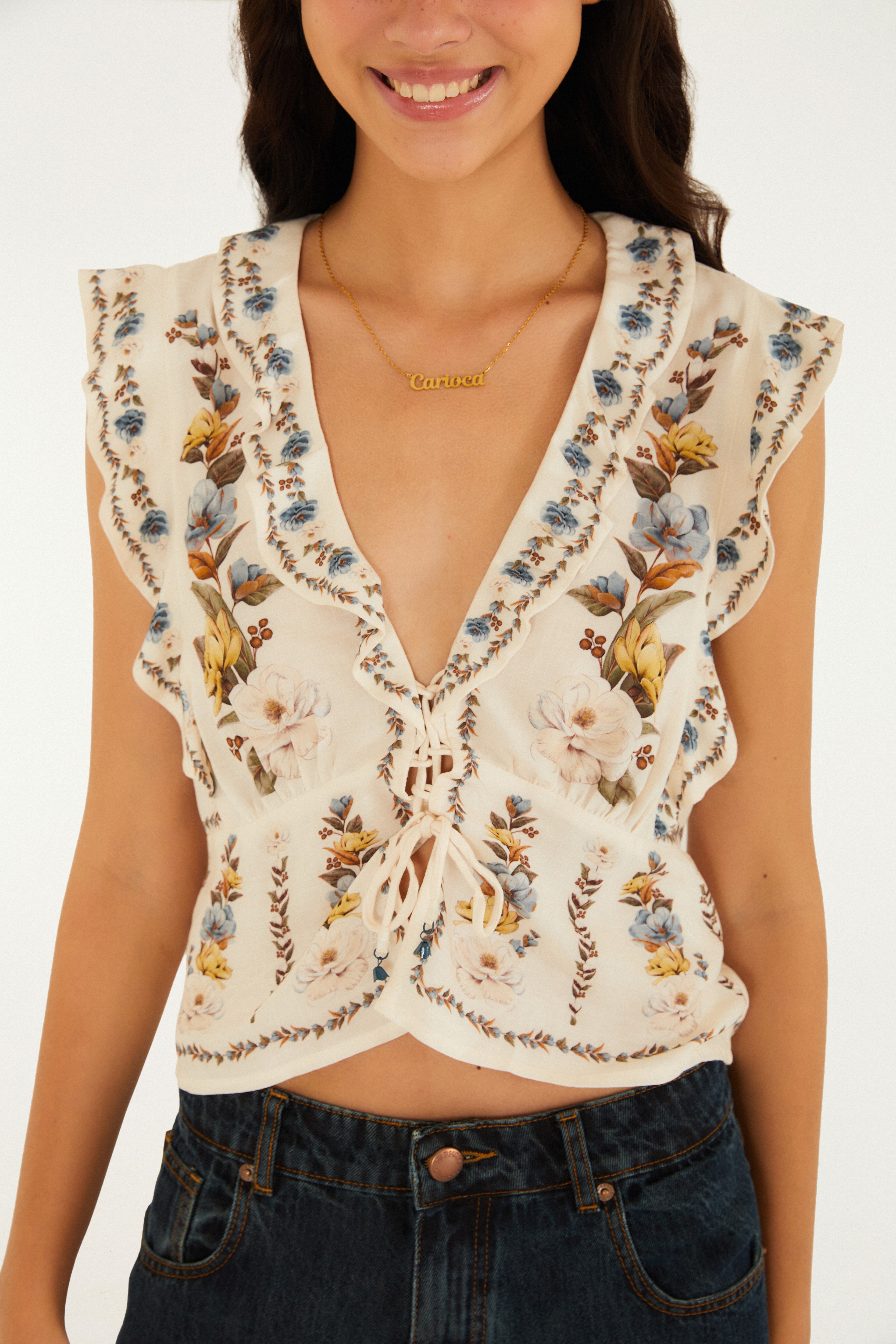 Blusa Estampada Ana Clara