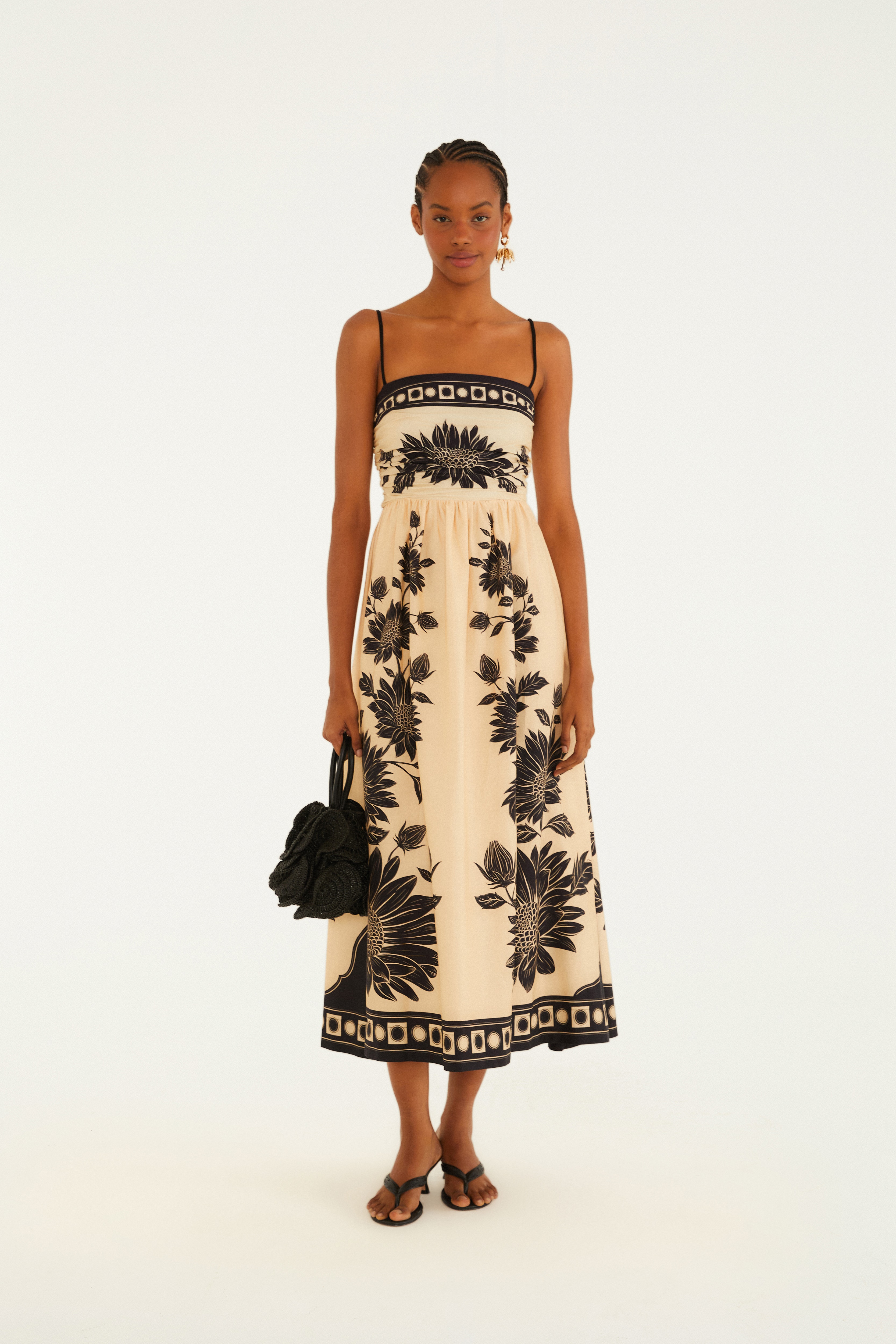 Vestido Cropped Estampado Maria Lia