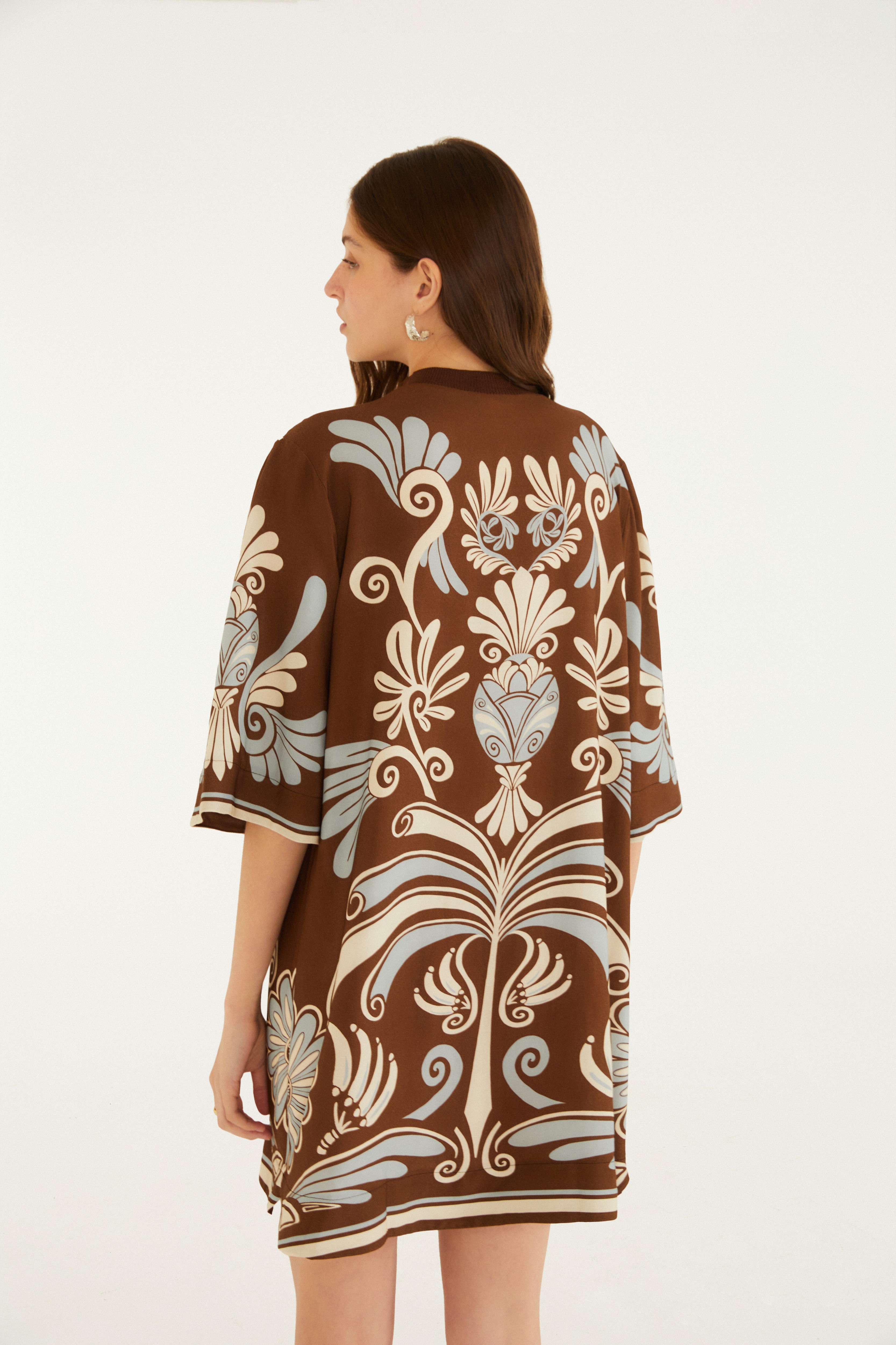 Vestido T-Shirt Estampado Coletânea Tropical