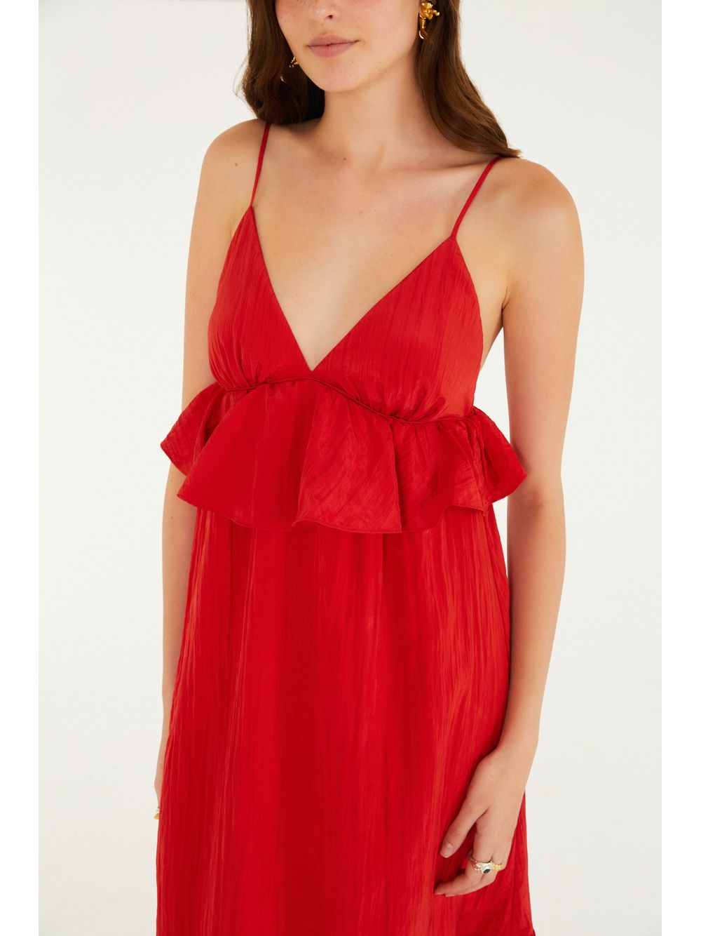 Farm — Vestido Fluido Midi