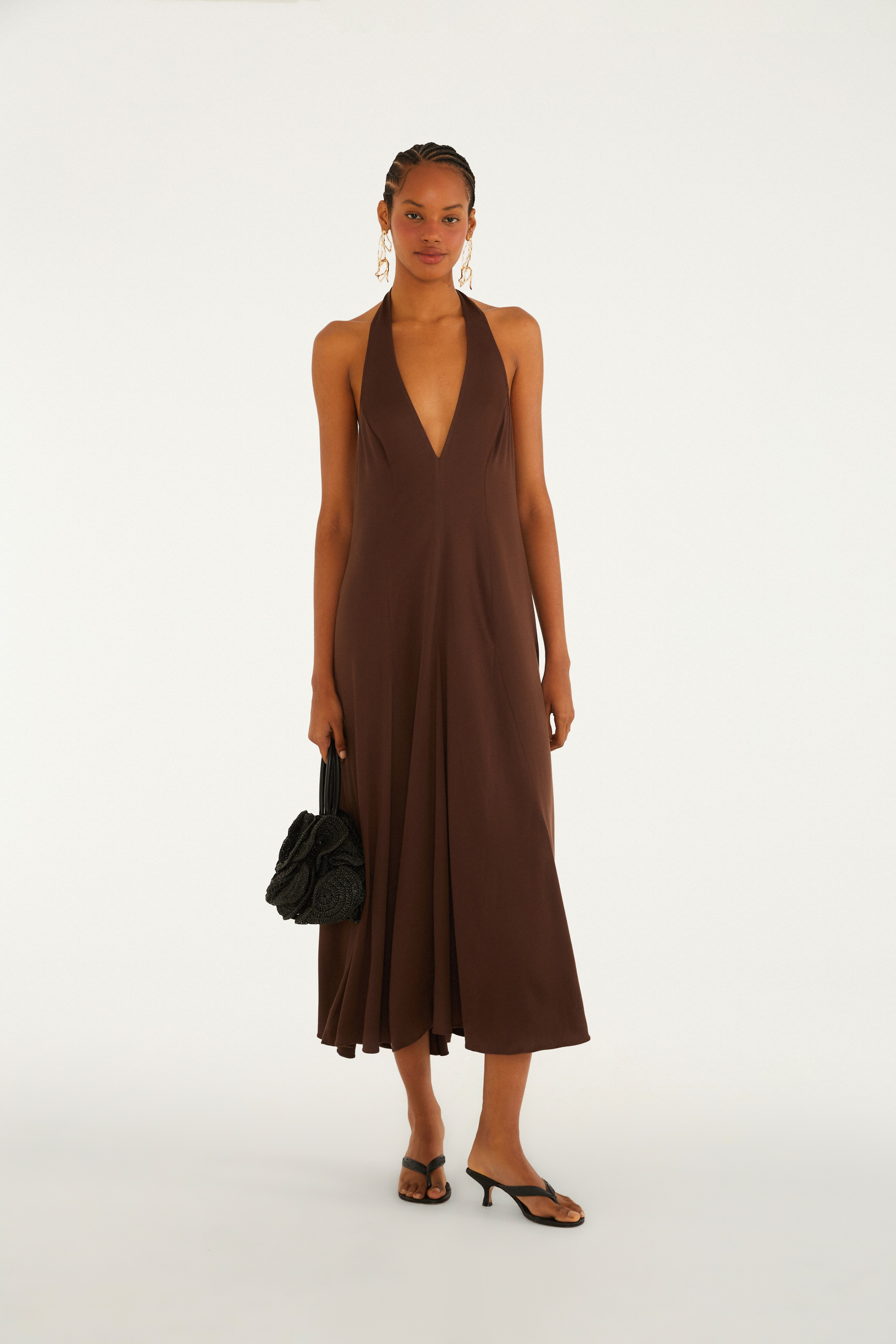 Vestido Nesgas Midi