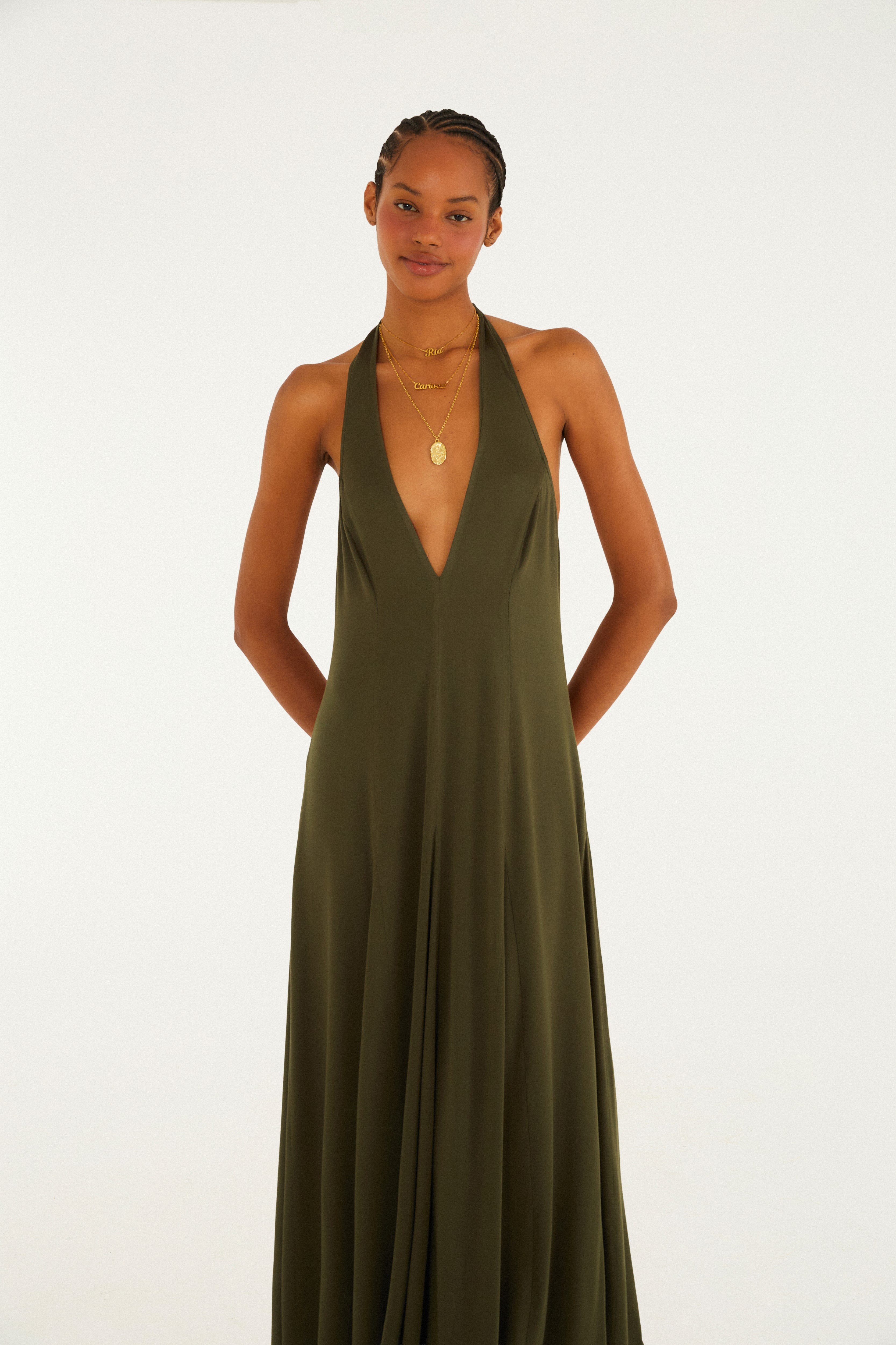 Vestido Nesgas Midi