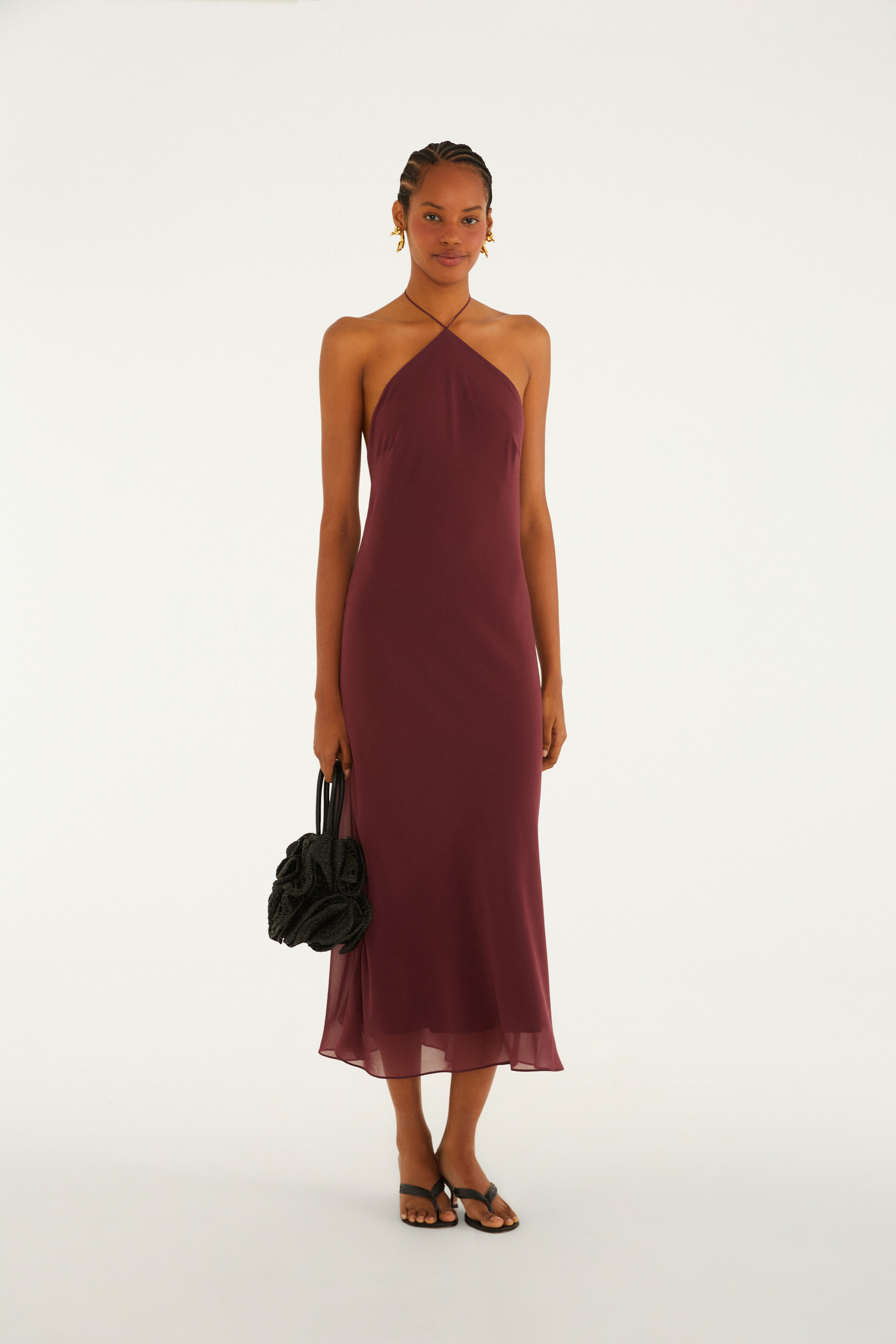 Vestido Frente Única Midi