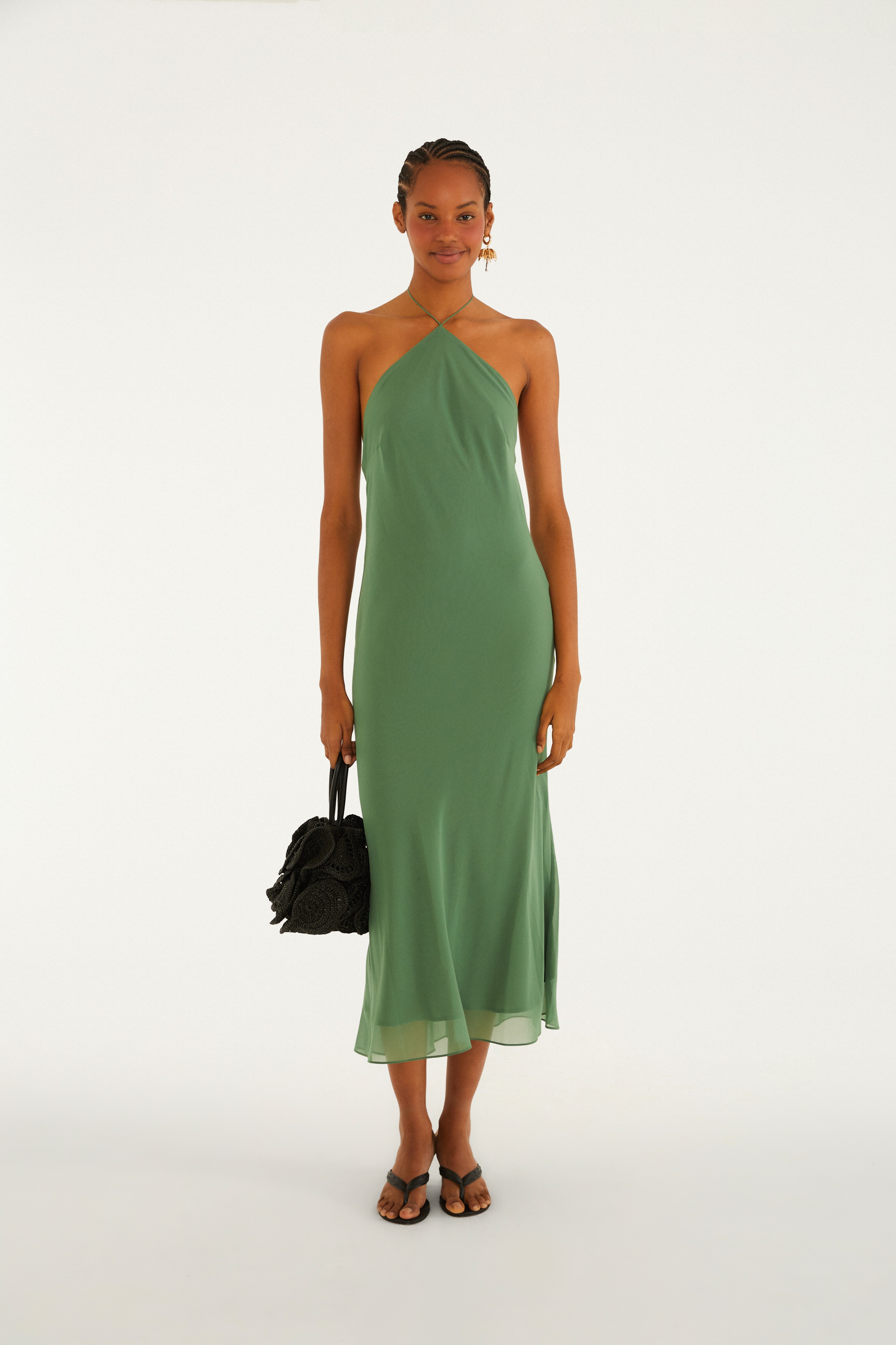 Vestido Frente Única Midi