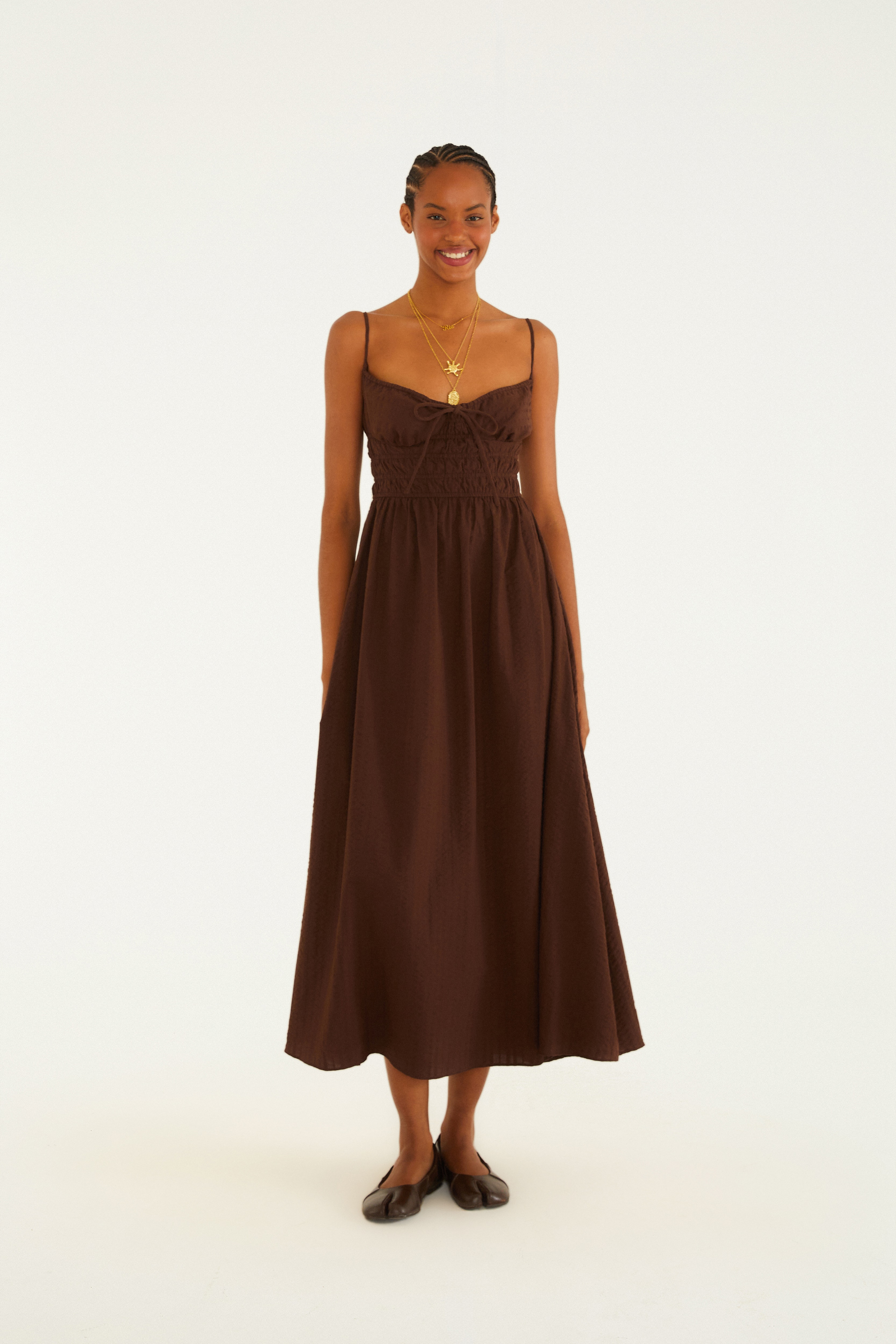 Vestido Alcinhas Midi