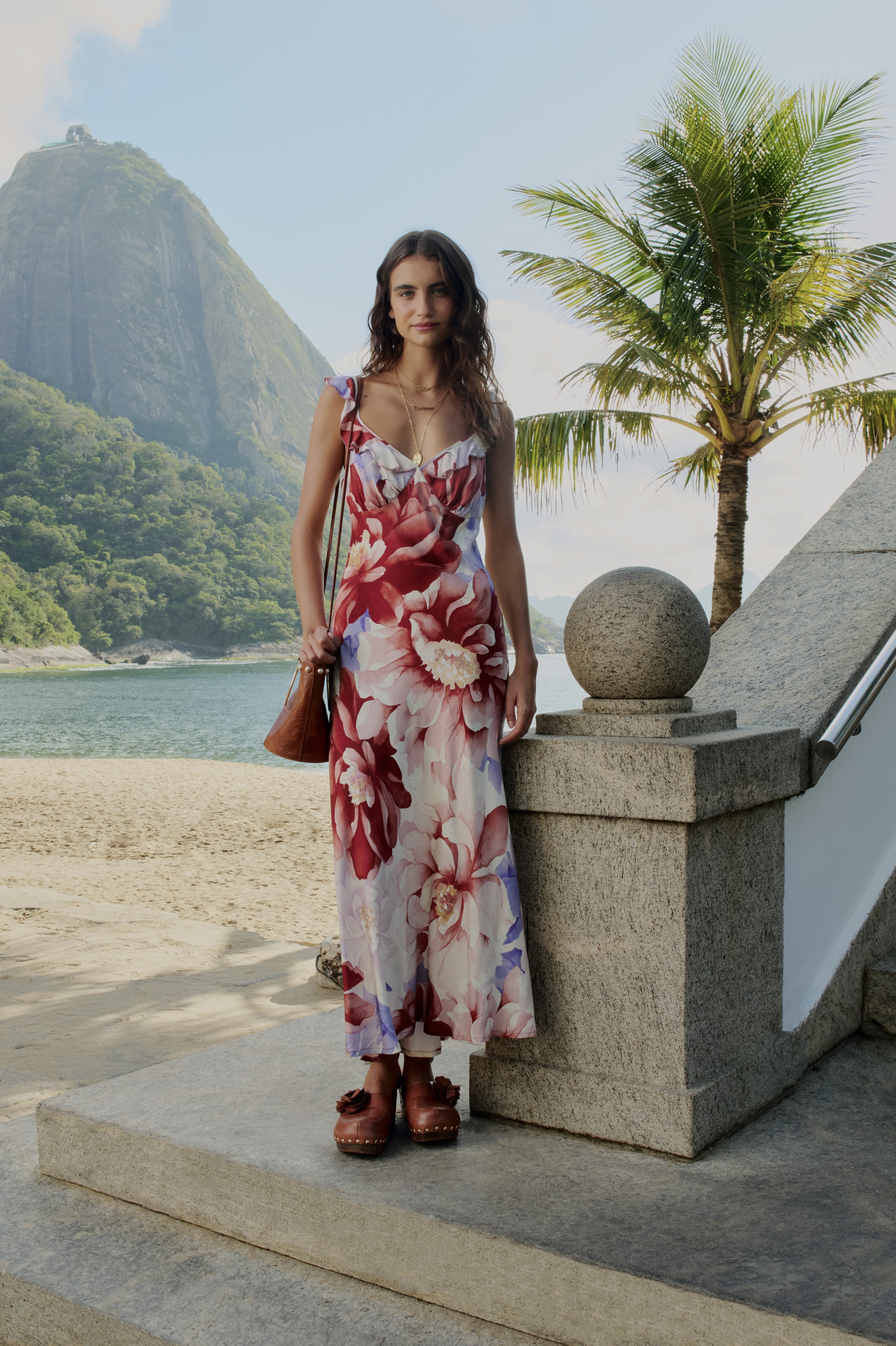 Vestido Longo Estampado Floral Doce