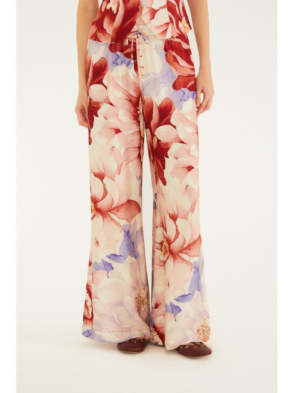 Farm — Calça Estampada Floral Doce