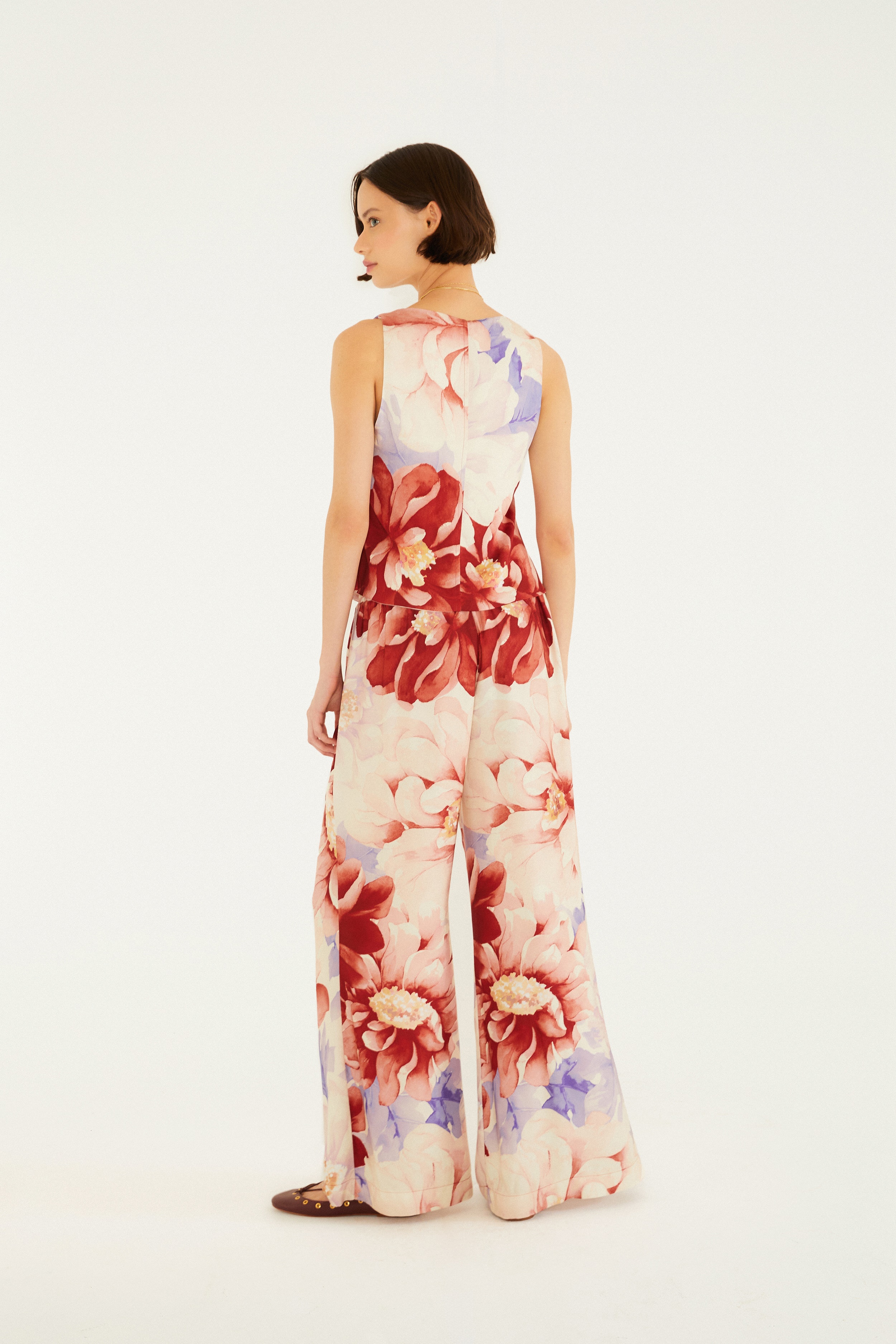 Calça Estampada Floral Doce