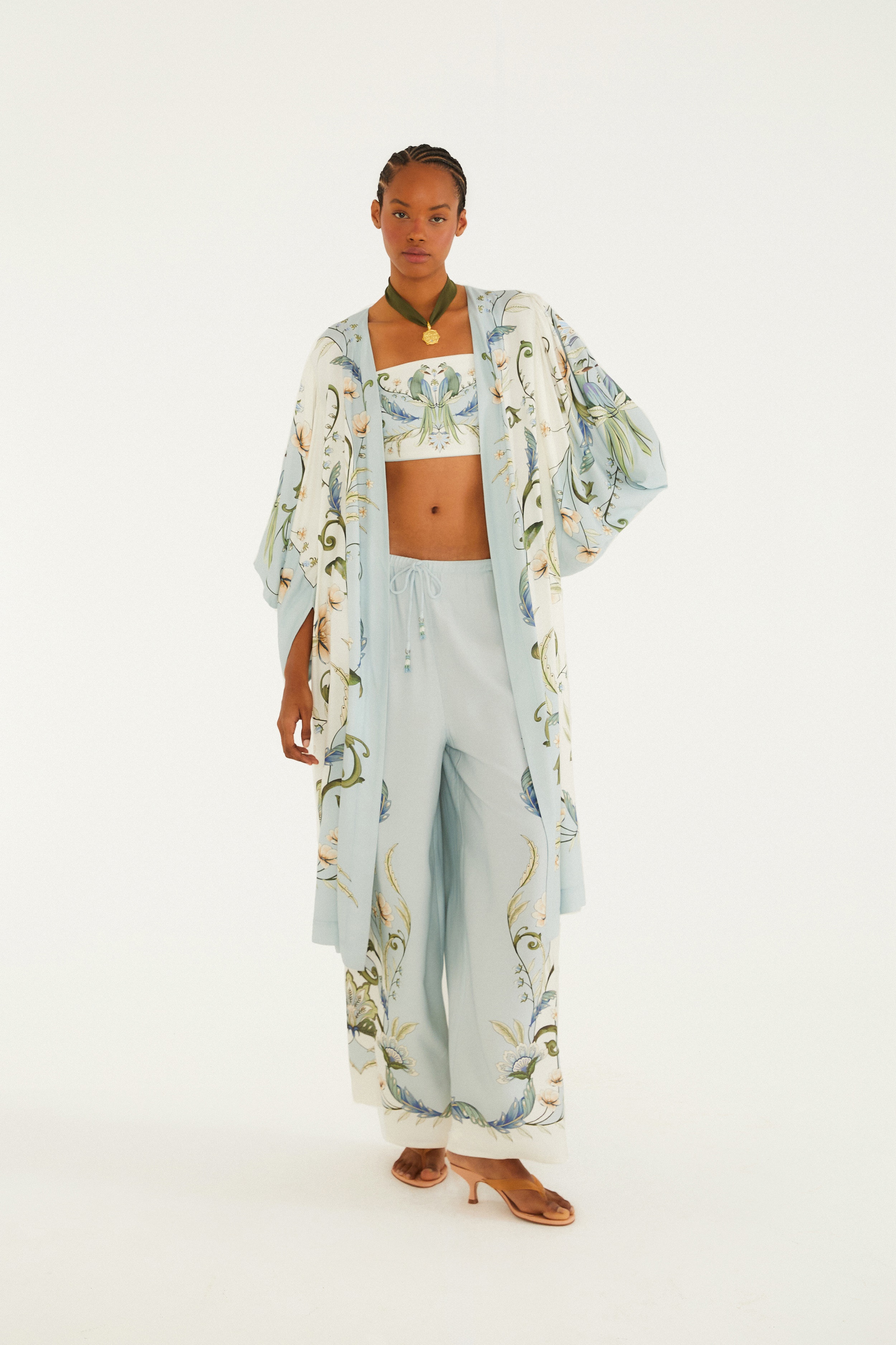 Calça Reta Estampada Milena