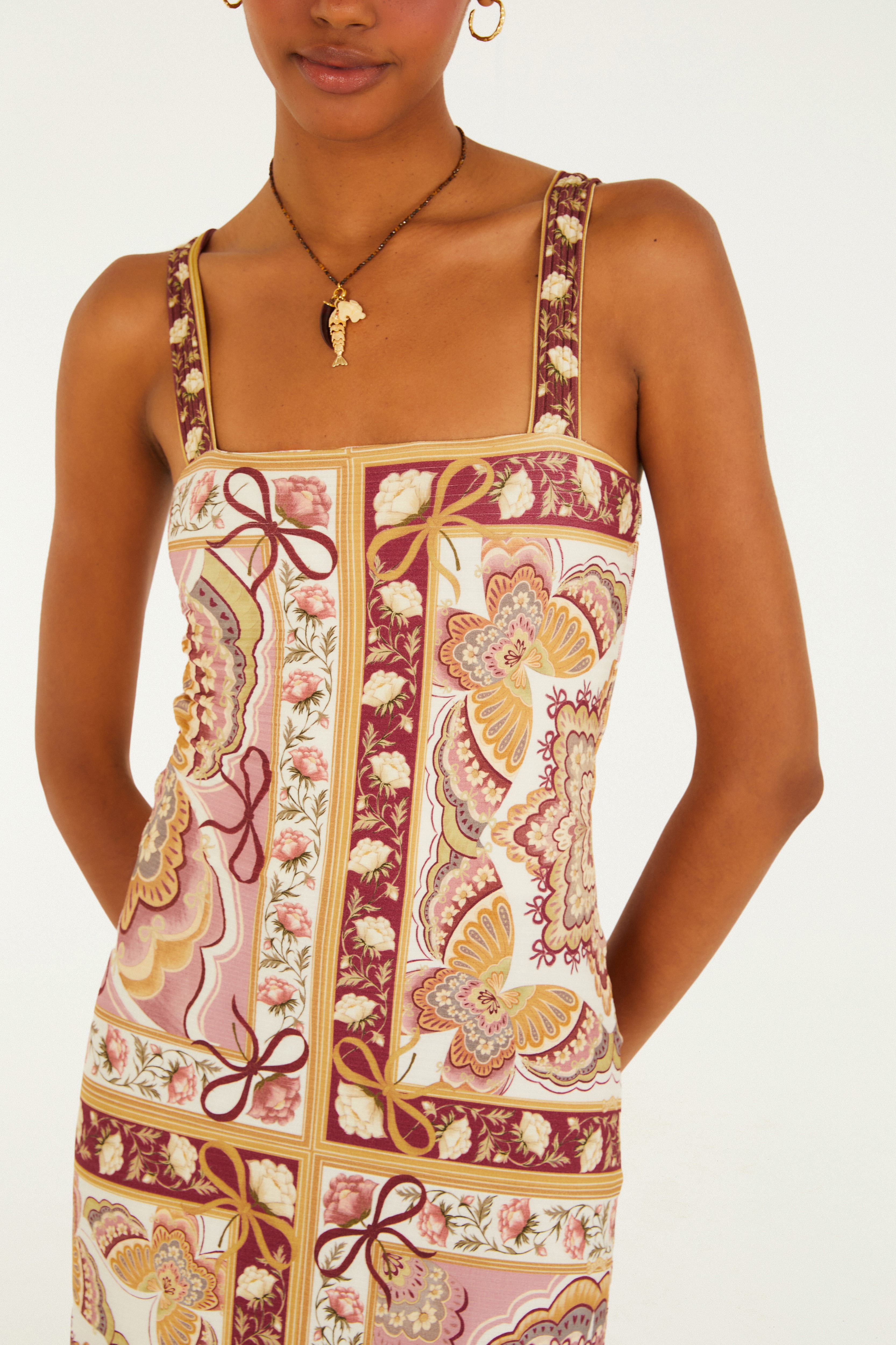 Vestido Midi Estampado Sophie