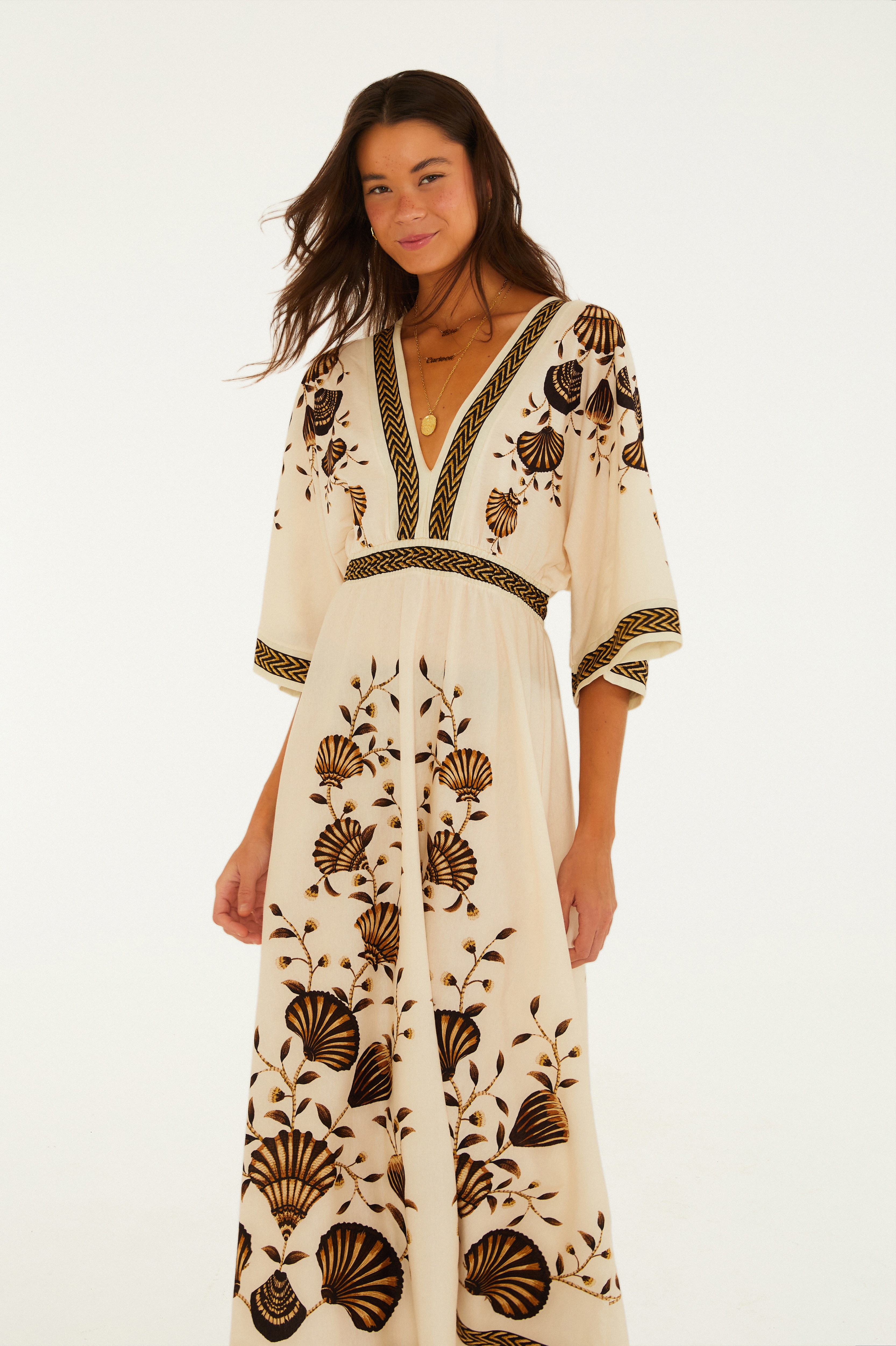 Vestido Cropped Estampado Sonho De Concha