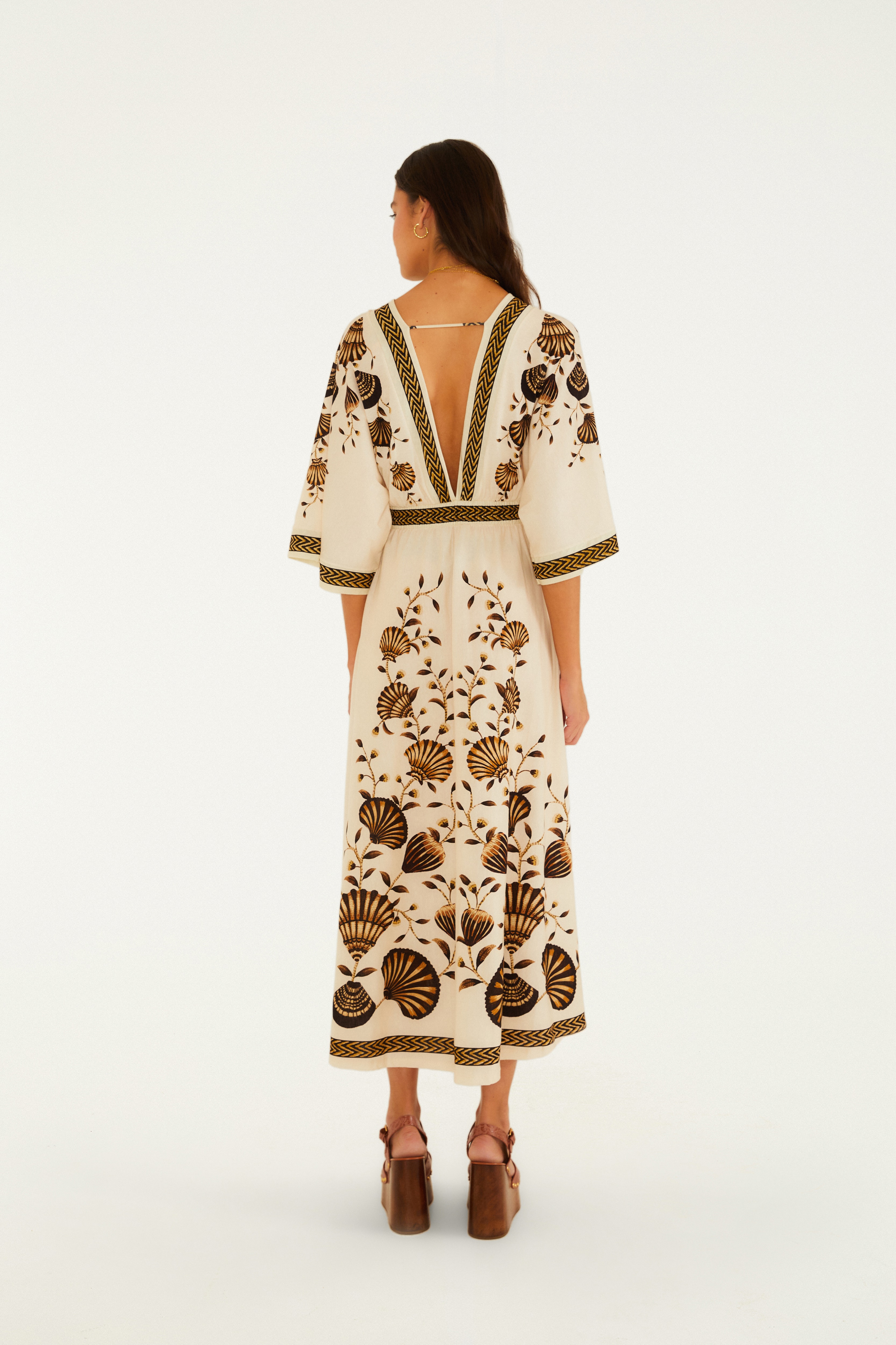 Vestido Cropped Estampado Sonho De Concha