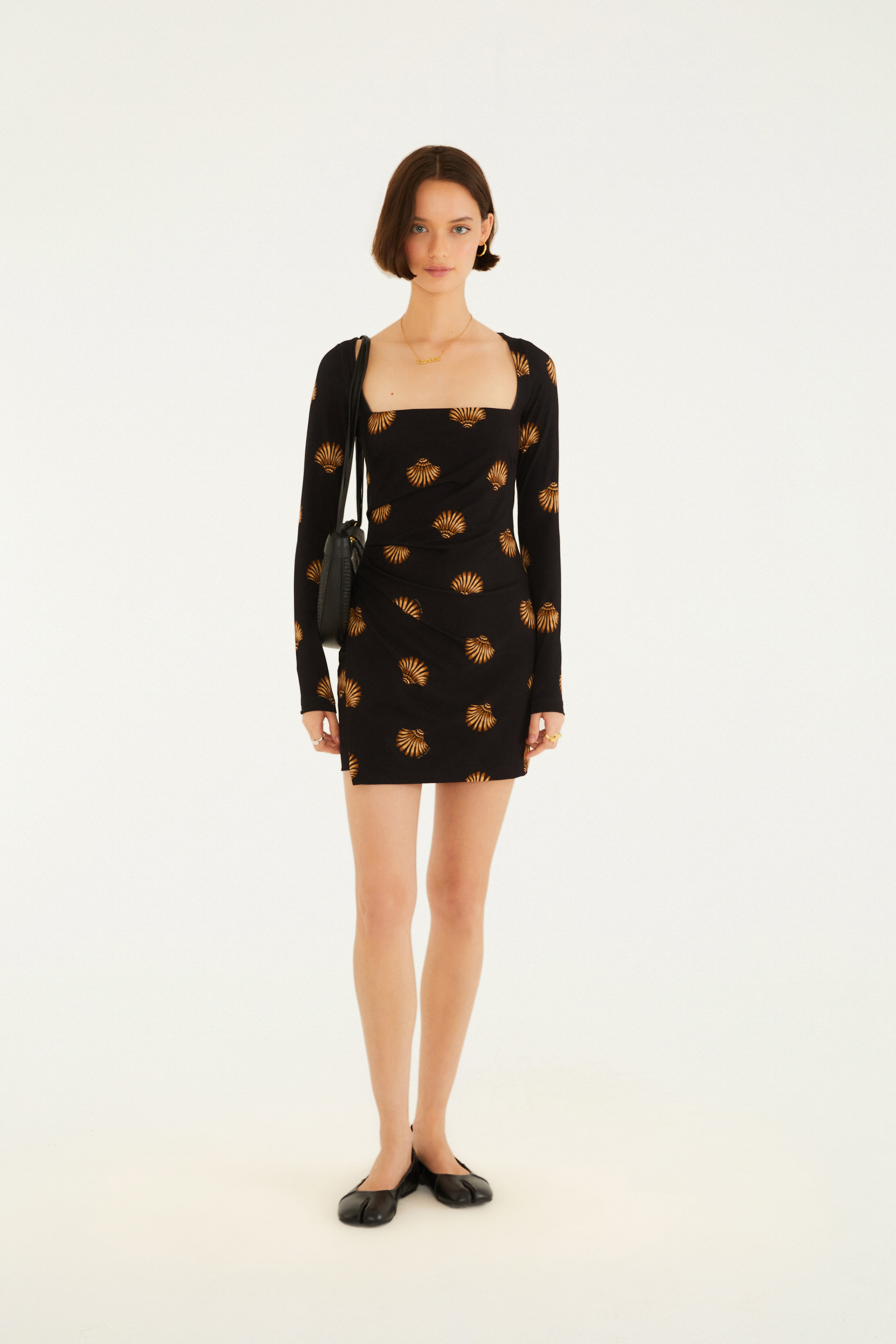 Vestido Curto Estampado Conchita