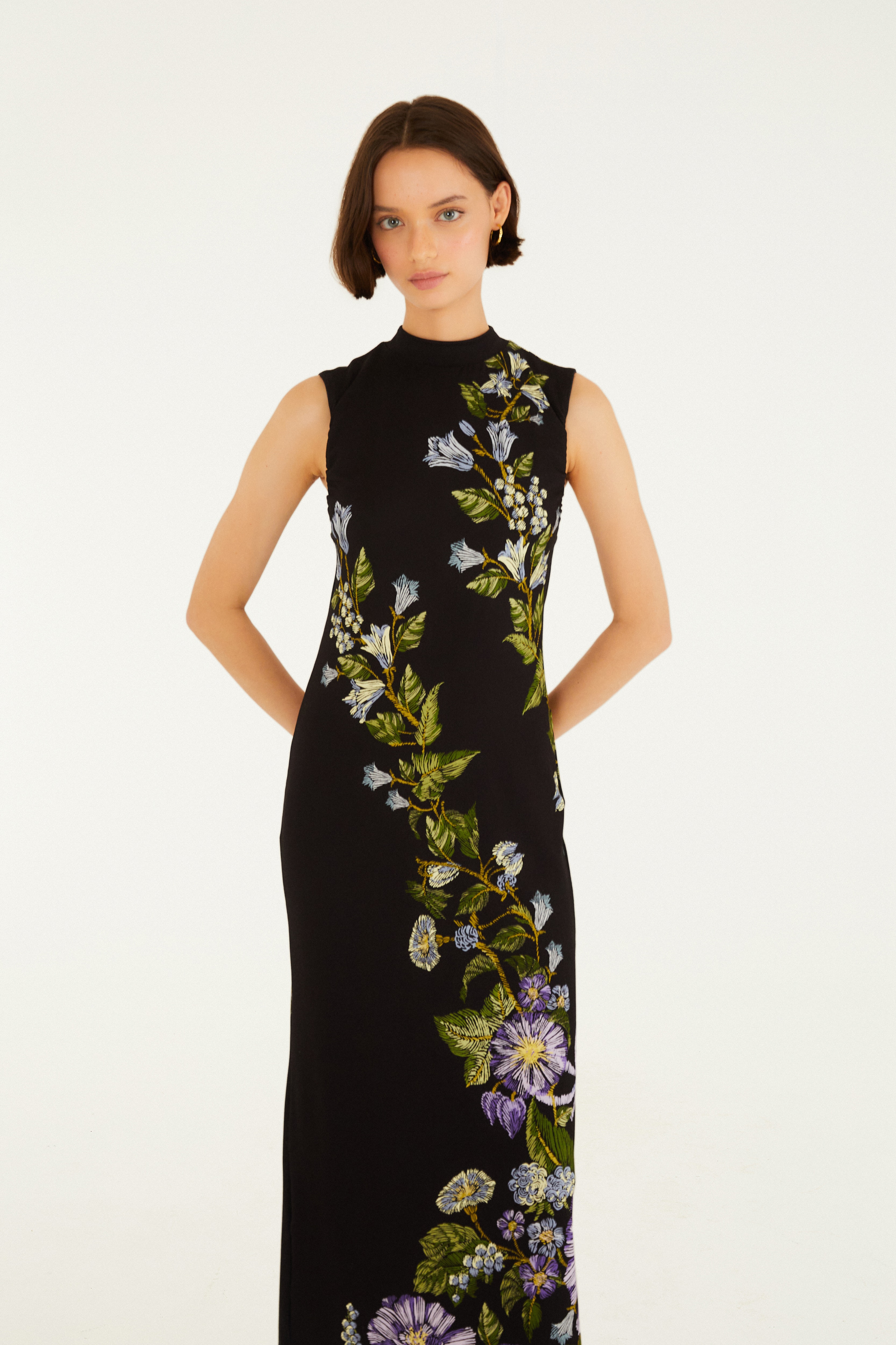 Vestido Midi Estampado Julieta