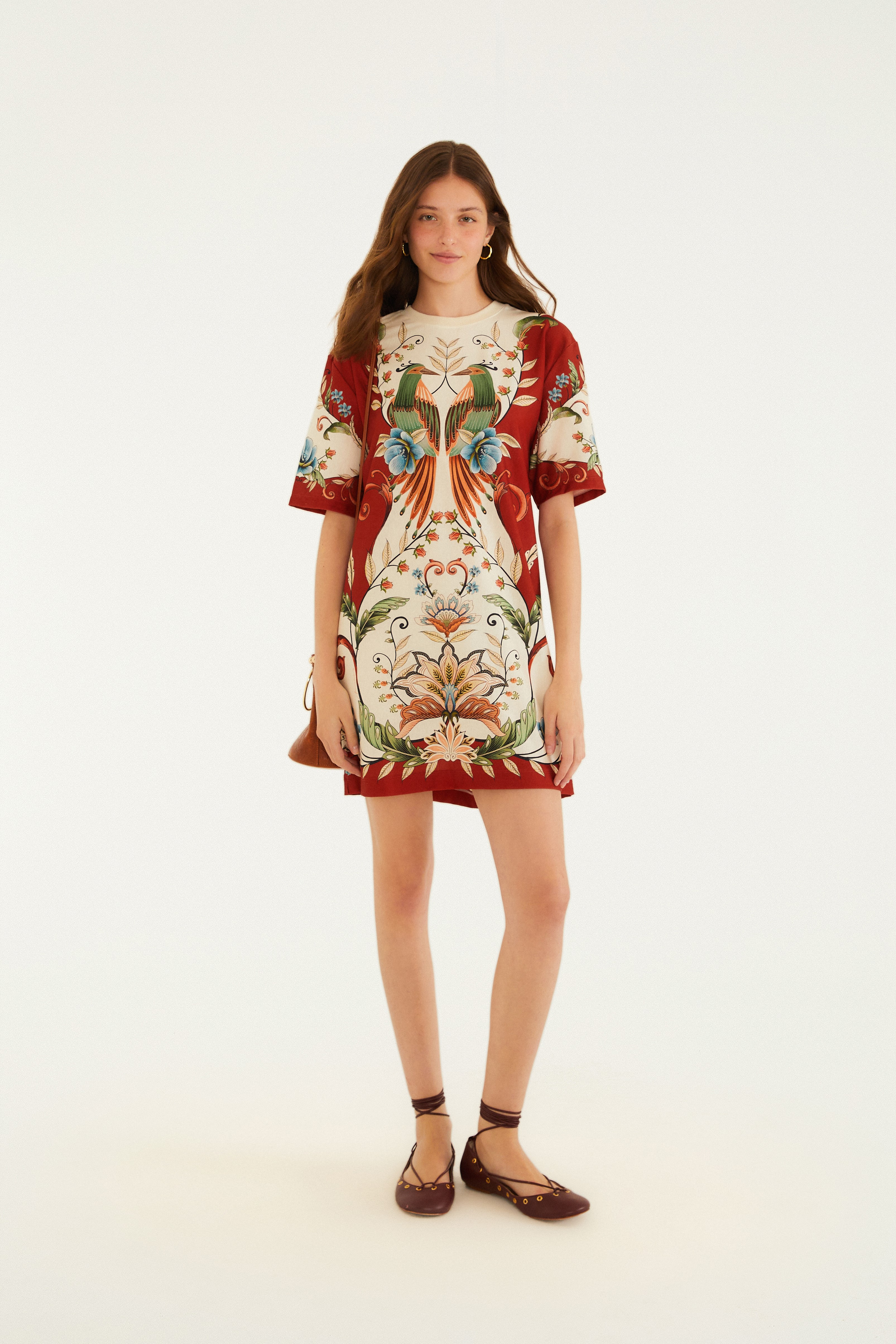 Vestido T-Shirt Básico Estampado Milena
