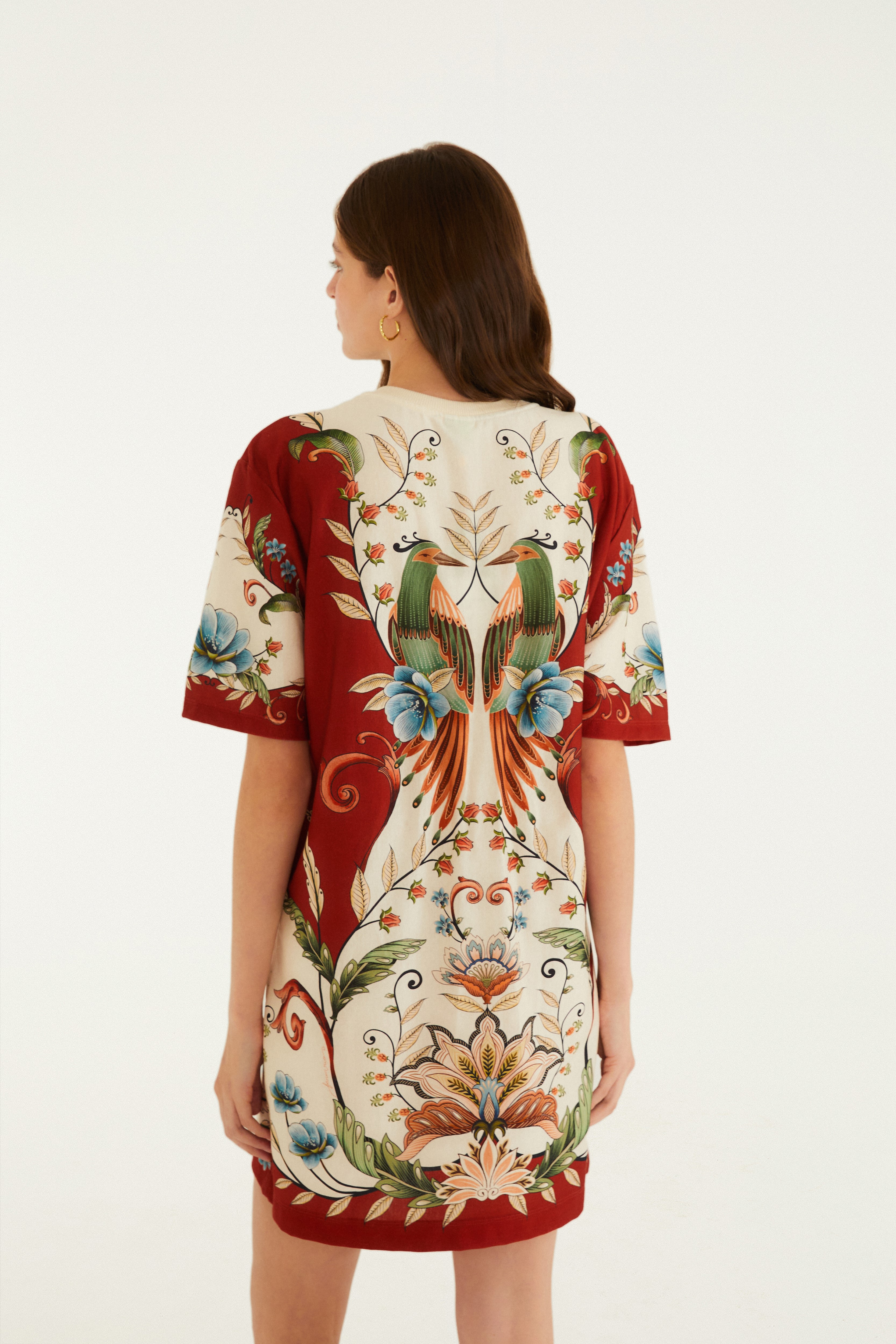 Vestido T-Shirt Básico Estampado Milena