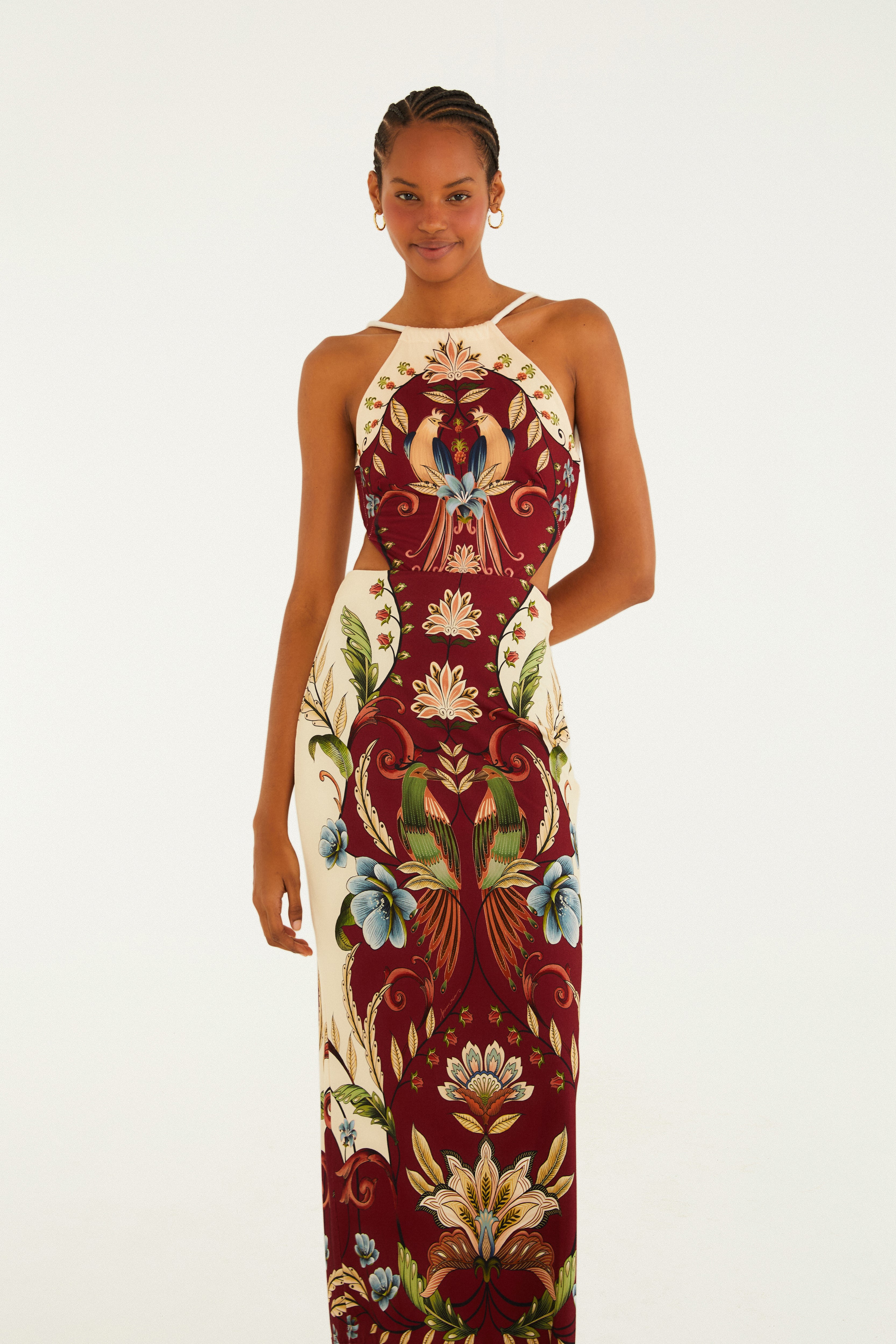 Vestido Midi Estampado Milena