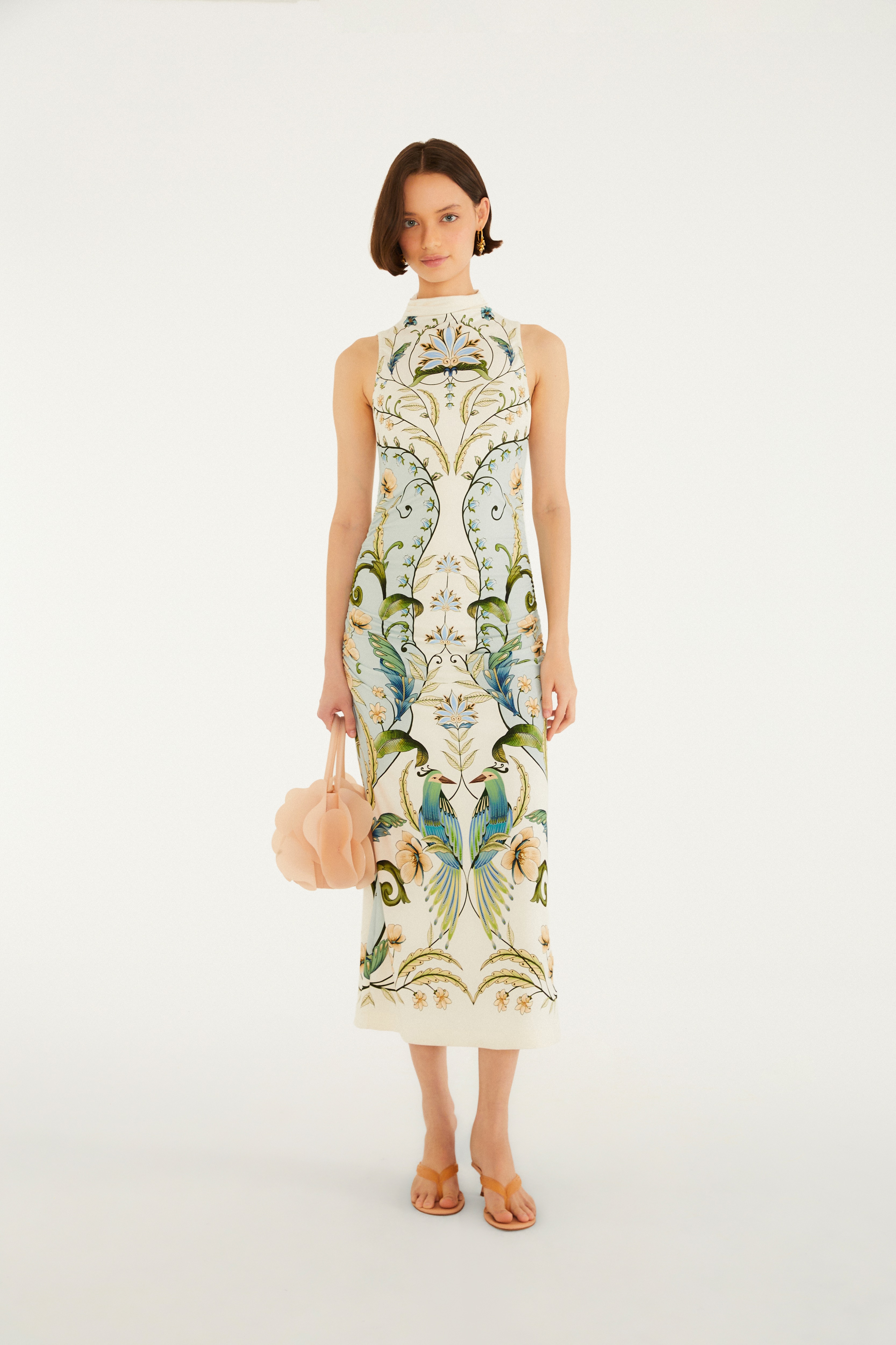 Vestido Midi Estampado Milena