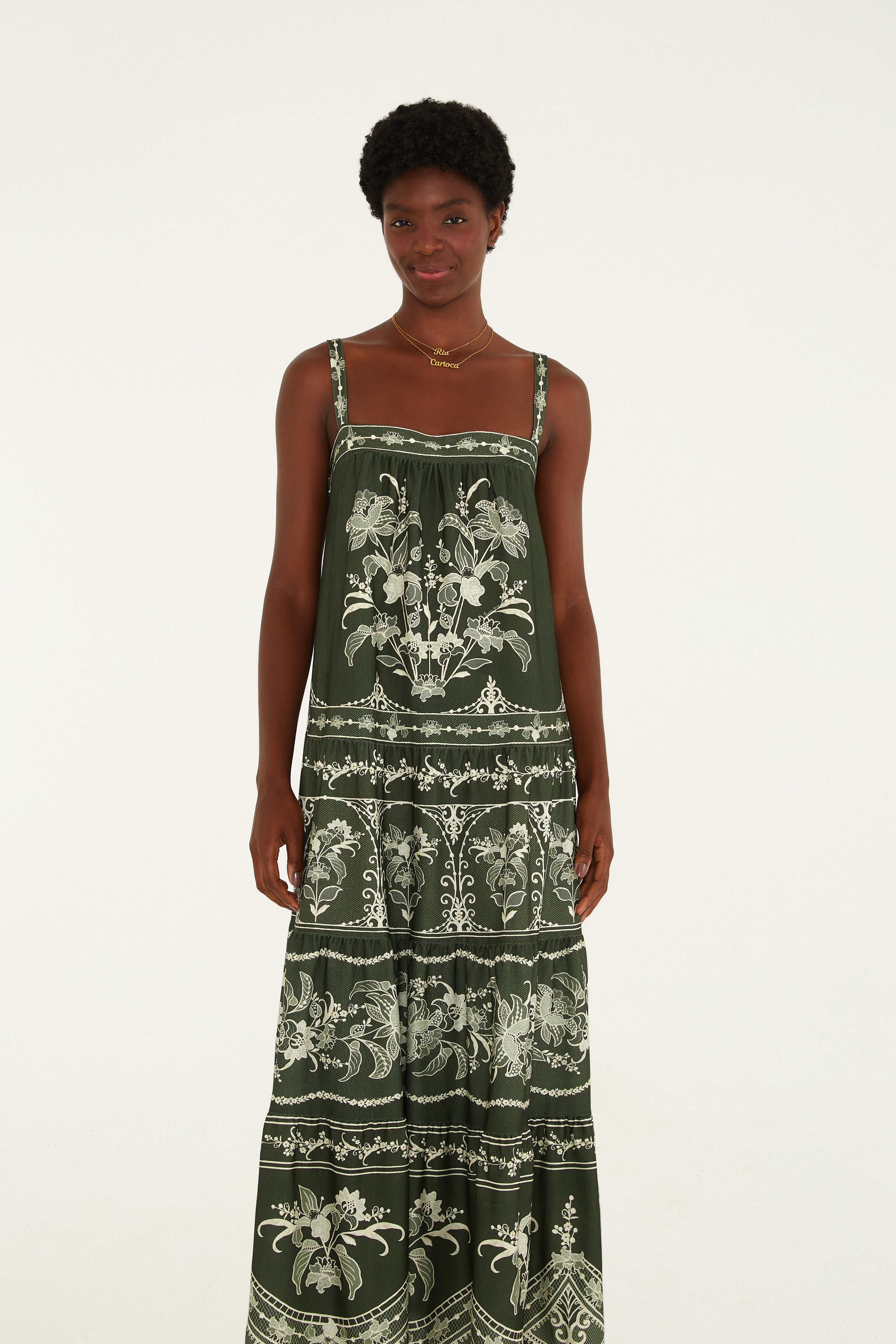 Vestido Cropped Estampado Lais