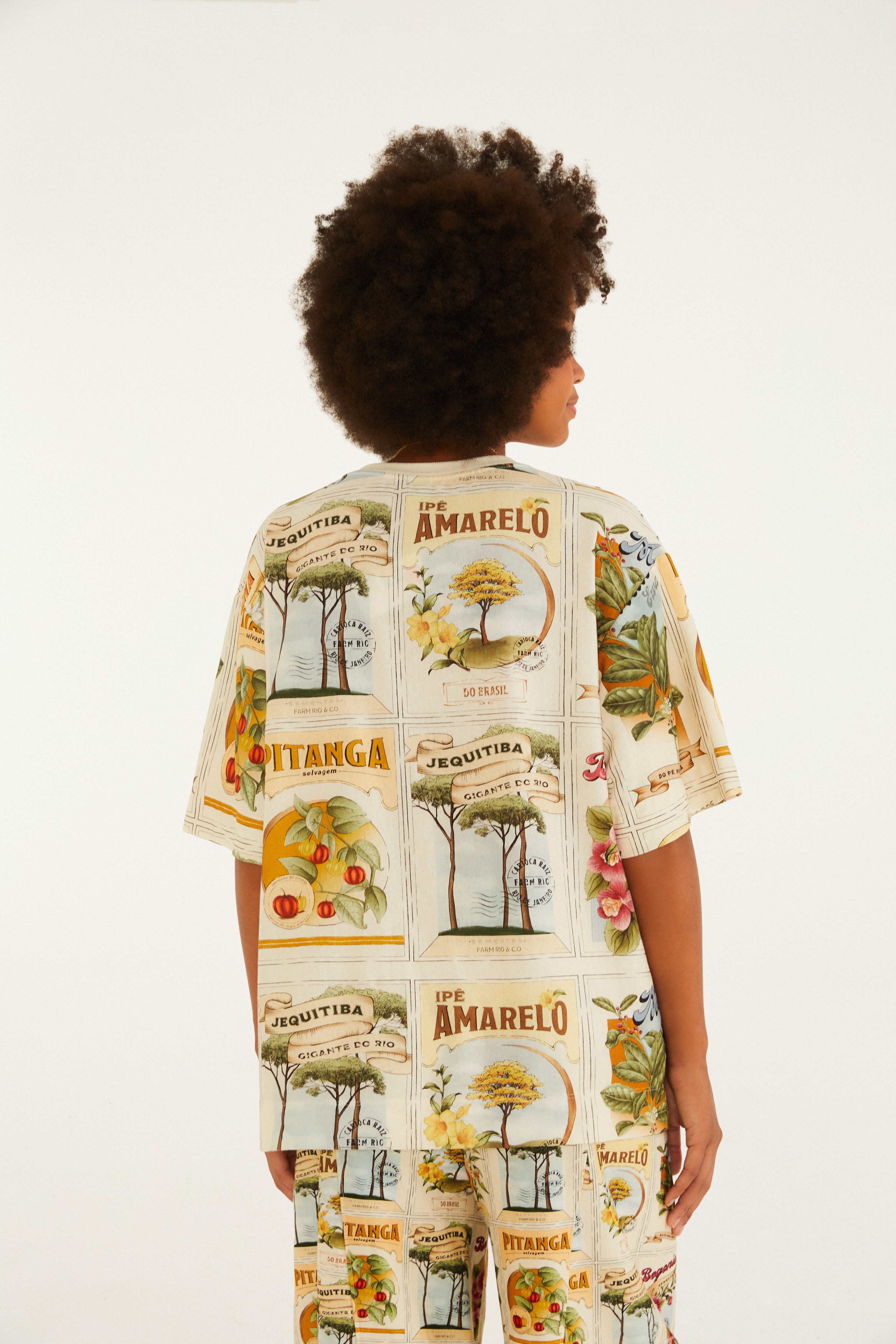 T-Shirt Básica Selos Do Brasil