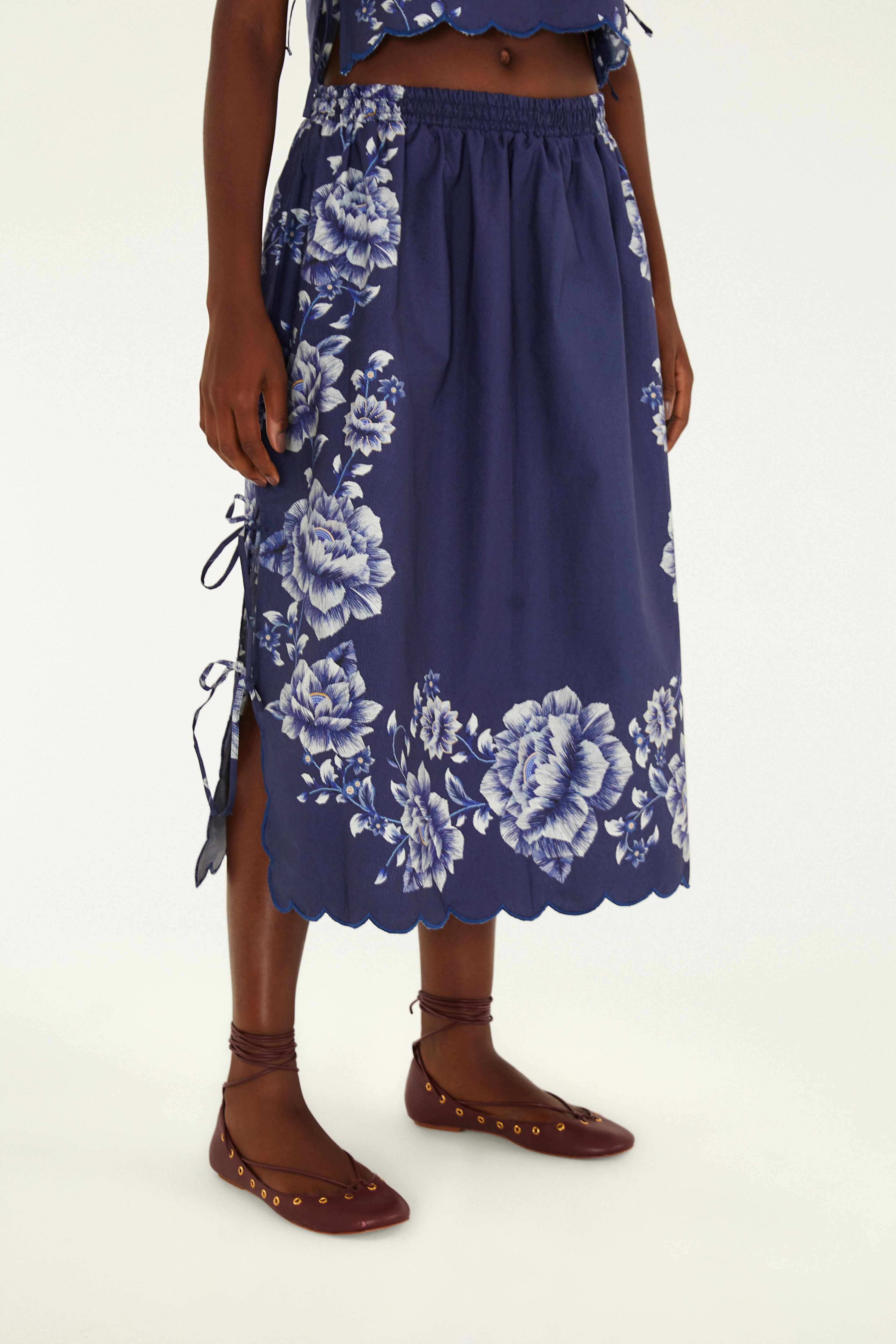 Saia Estampada Nara Floral