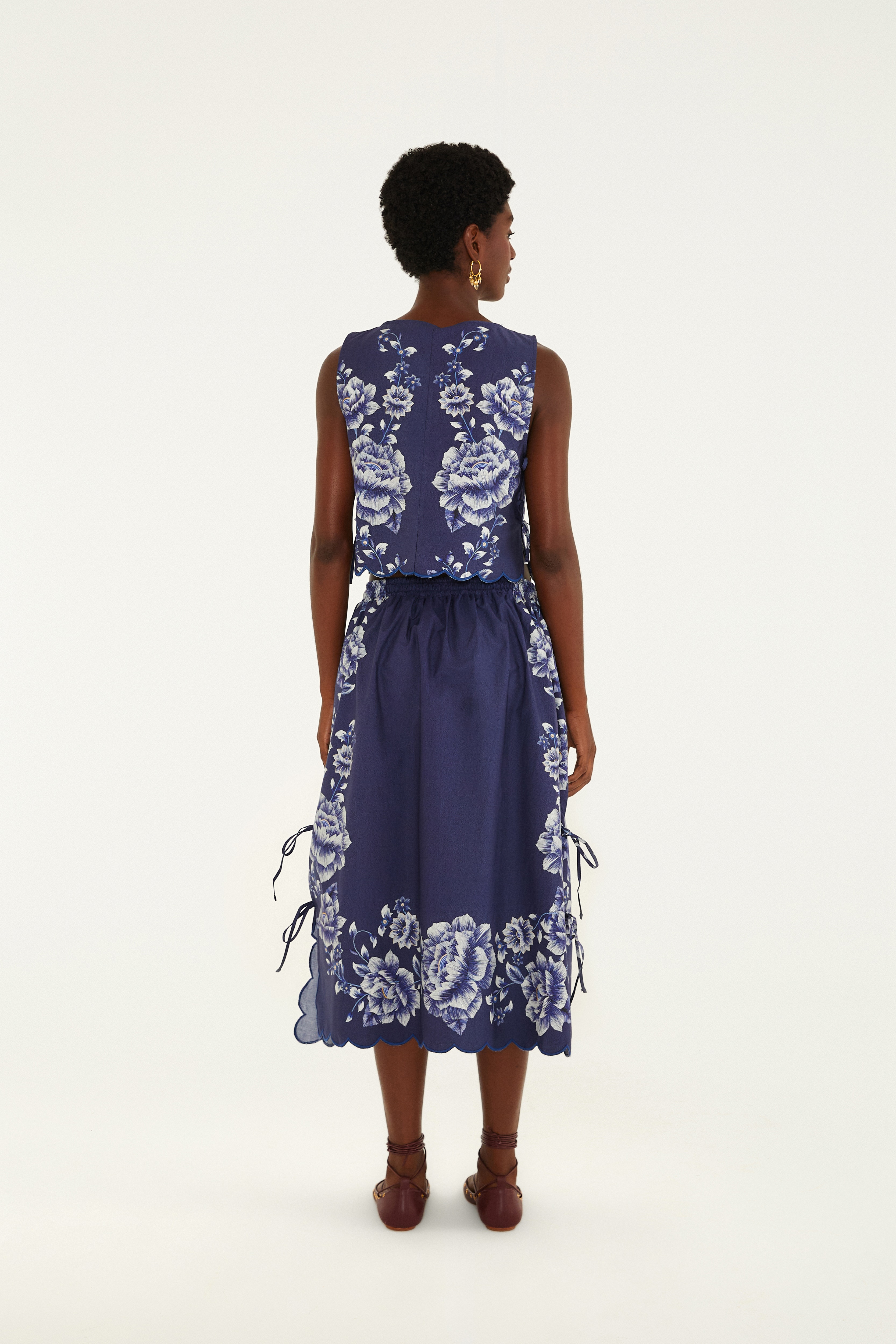 Saia Estampada Nara Floral