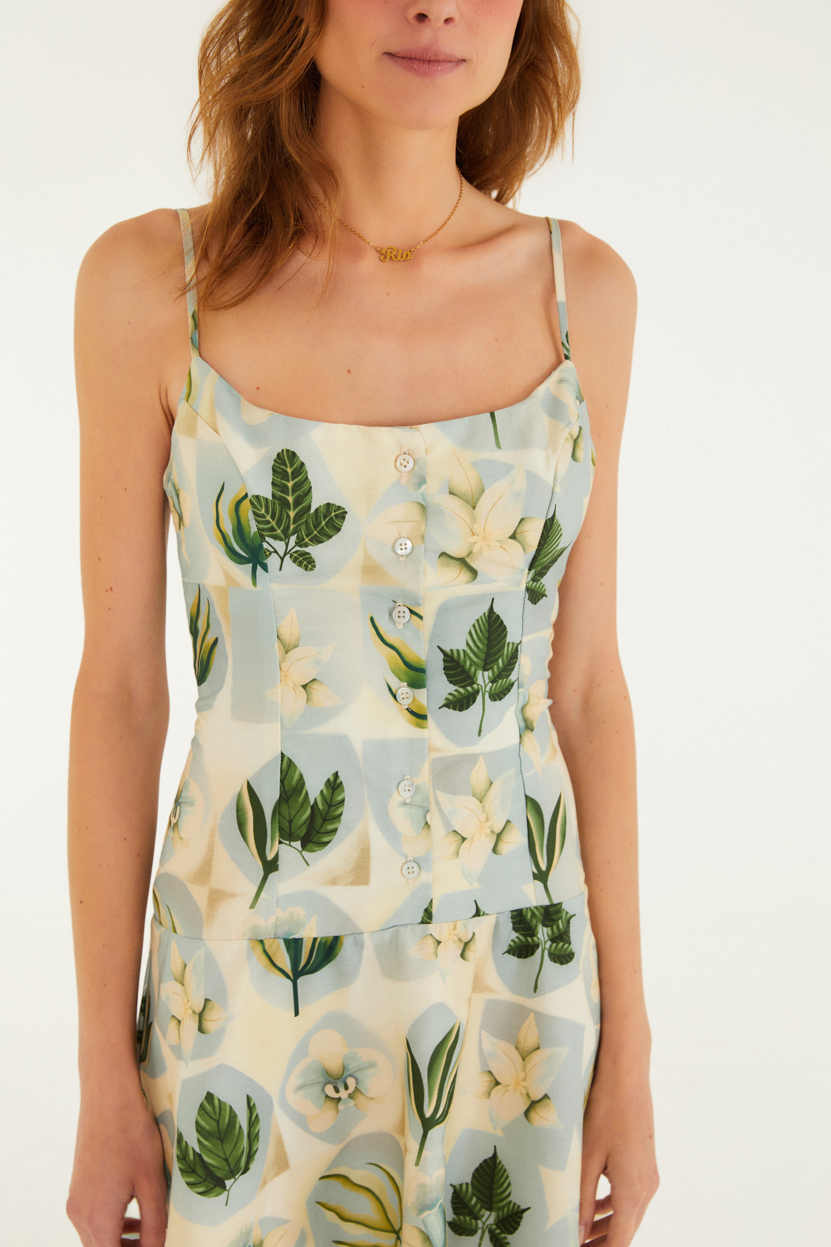 Vestido Curto Estampado Verano